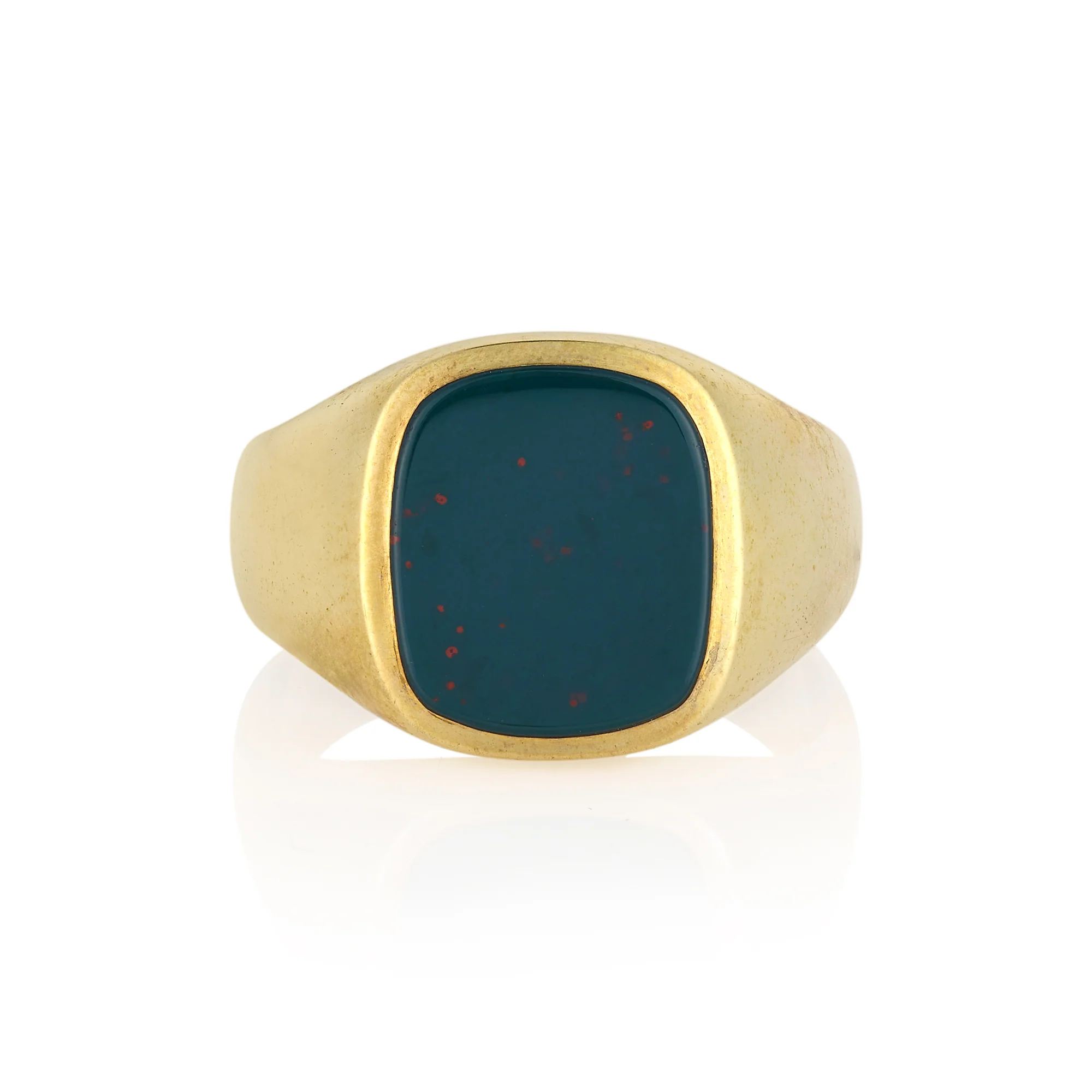 11 x 9mm Cushion Shaped Onyx Signet Ring