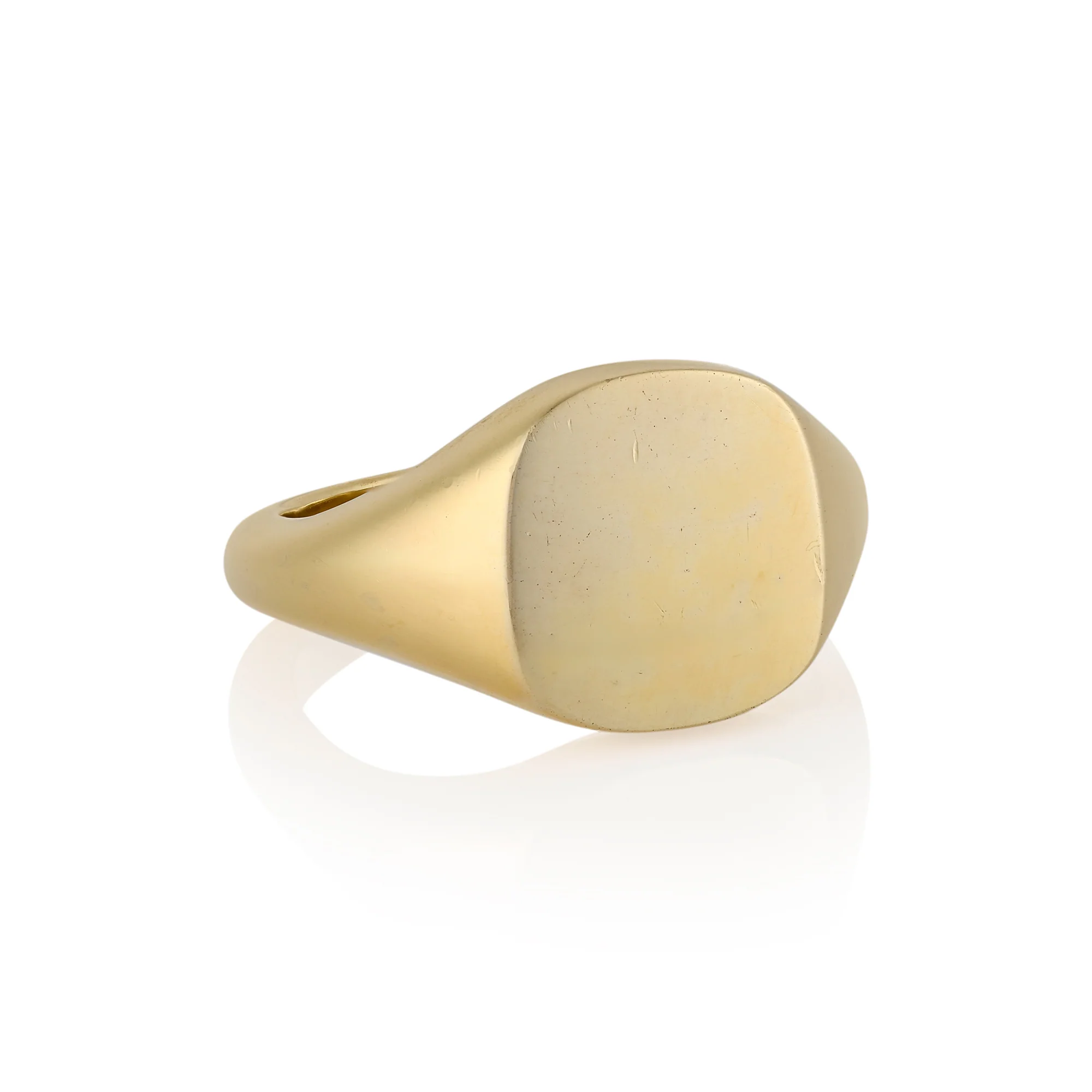 12 x 10mm Cushion Shaped Signet Ring - Image 4