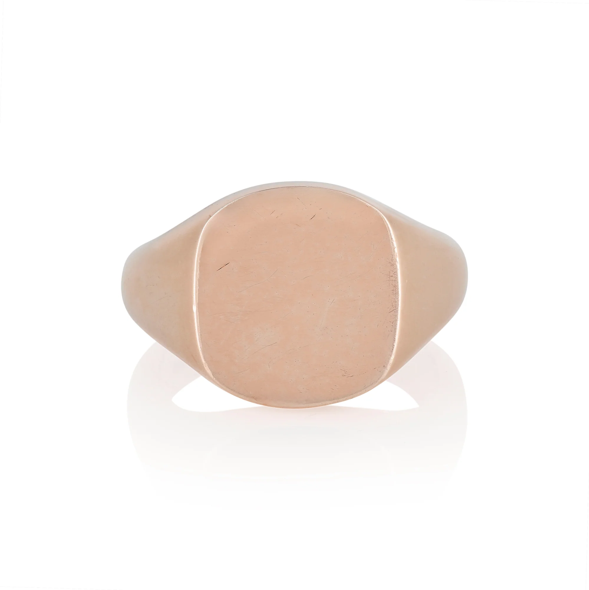14 x 13mm Cushion Shaped Signet Ring - Image 3