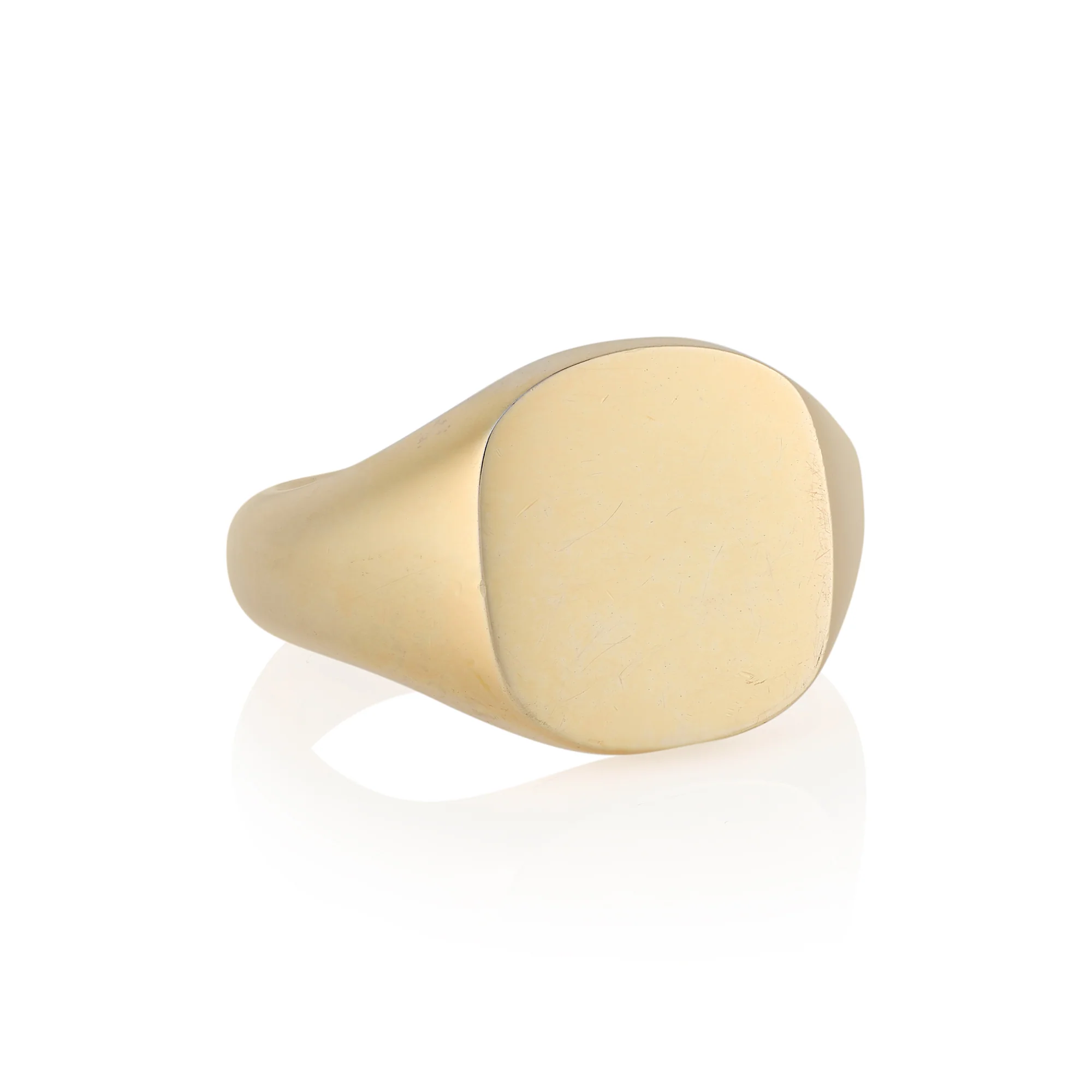 14 x 13mm Cushion Shaped Signet Ring - Image 4