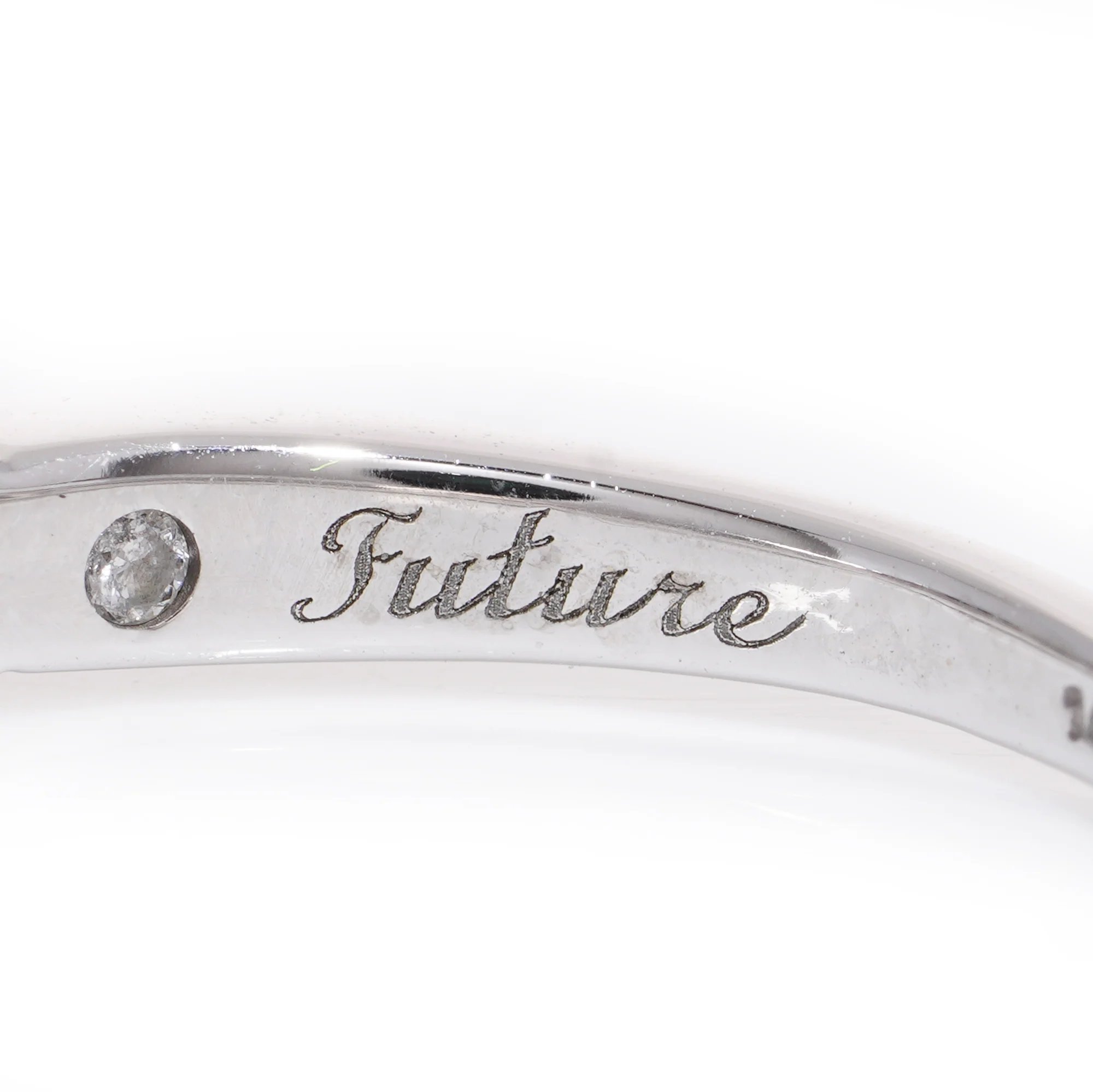 14ct White Gold & Diamond Three Stone Ring - Image 4
