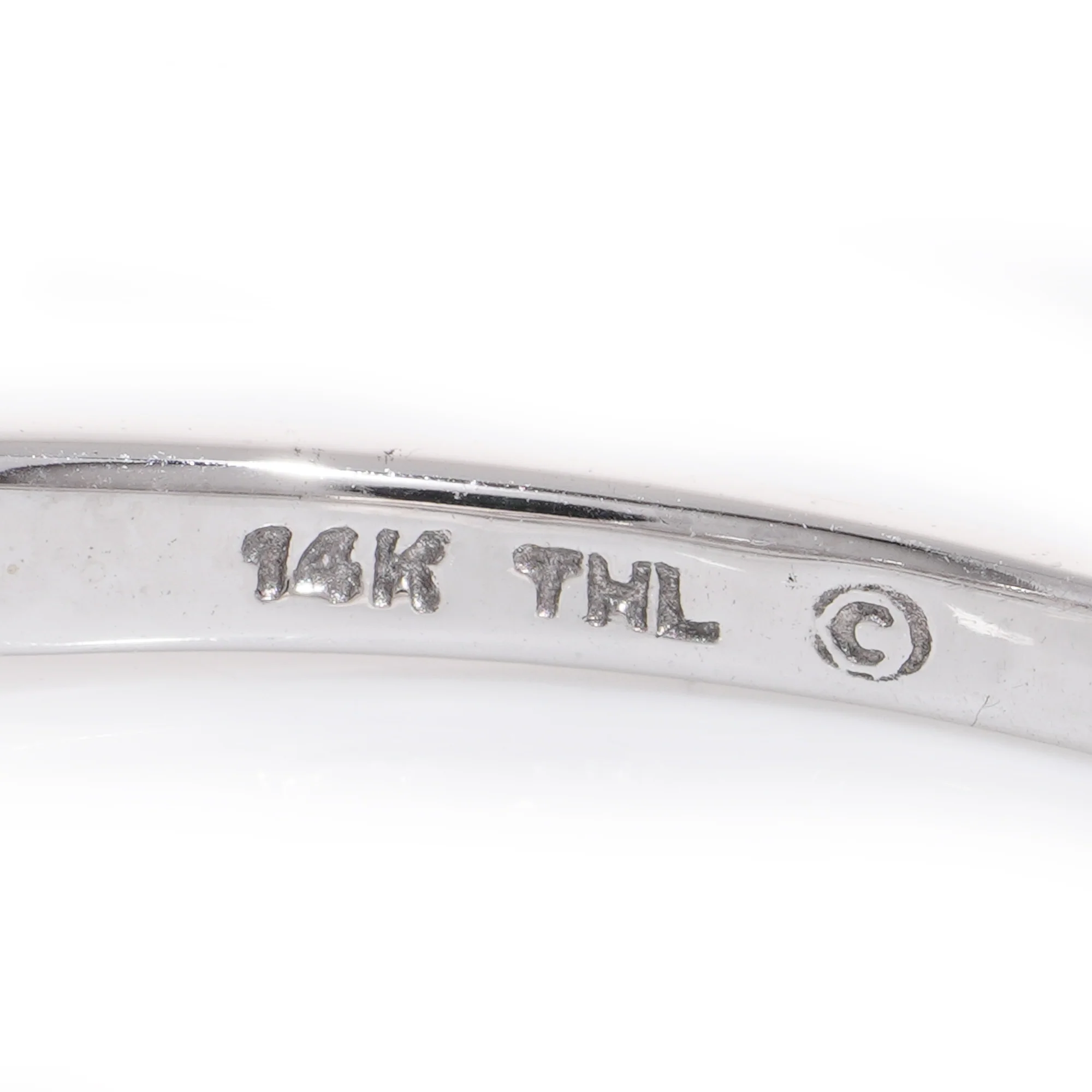 14ct White Gold & Diamond Three Stone Ring - Image 5