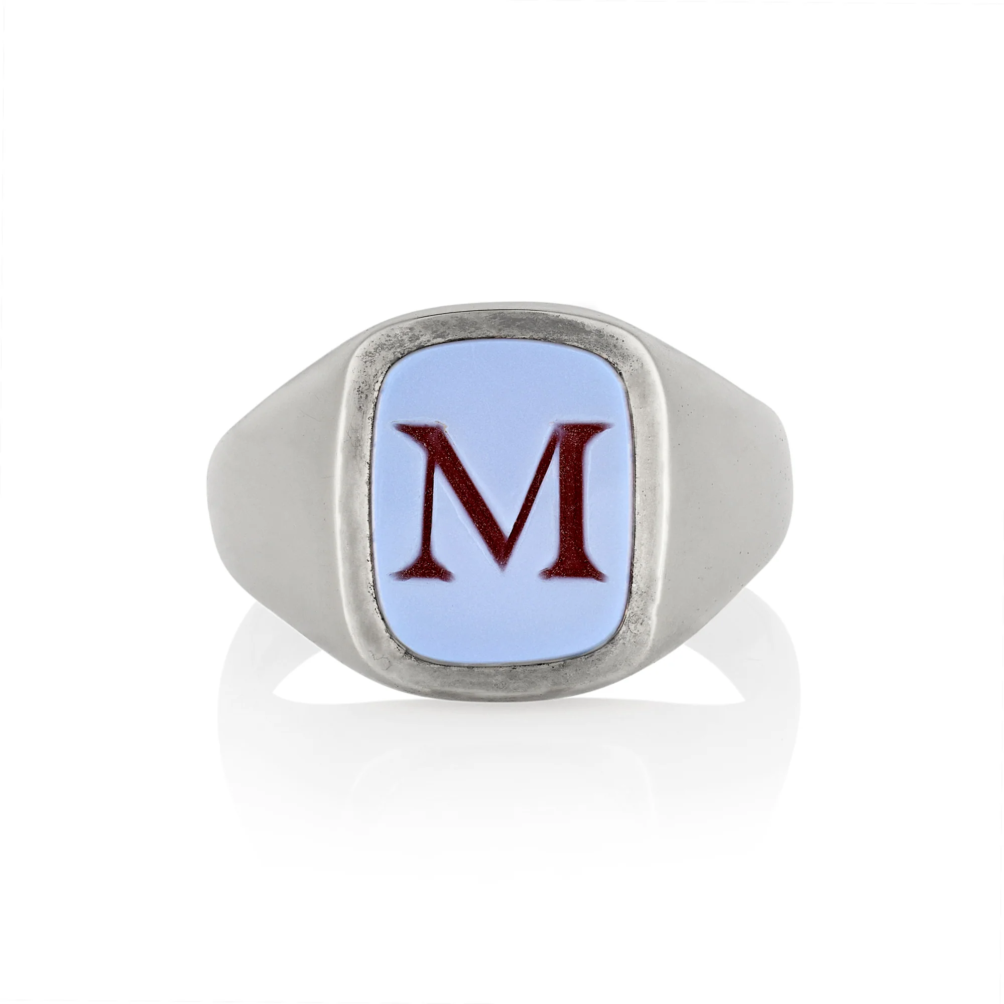 15 x 12mm Cushion Shaped Sardonyx Signet Ring - Image 3