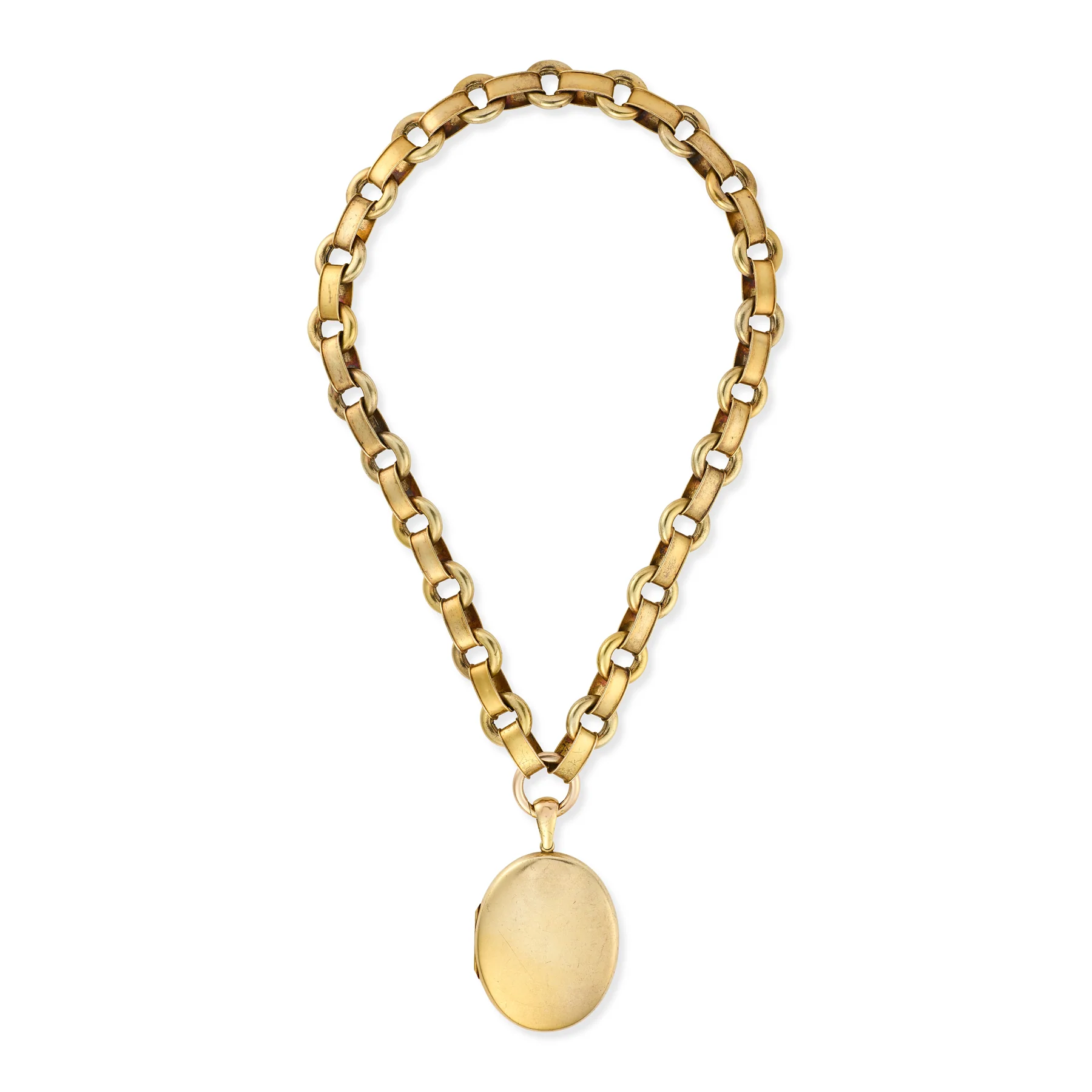 15ct Gold Victorian Necklace & Locket - Image 3