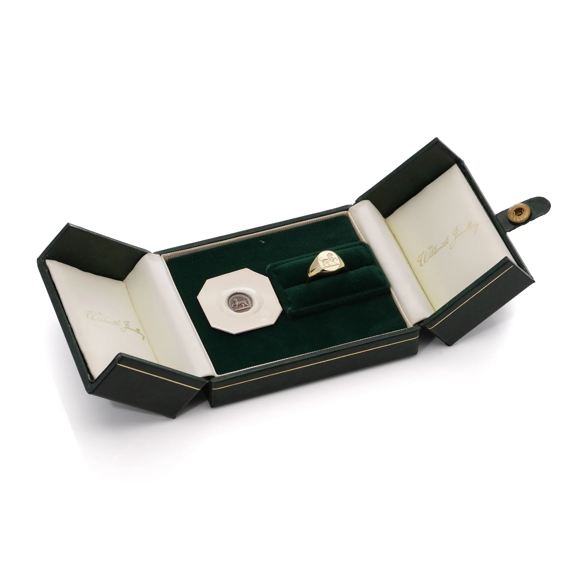 18ct White Gold Signet Ring - Image 3