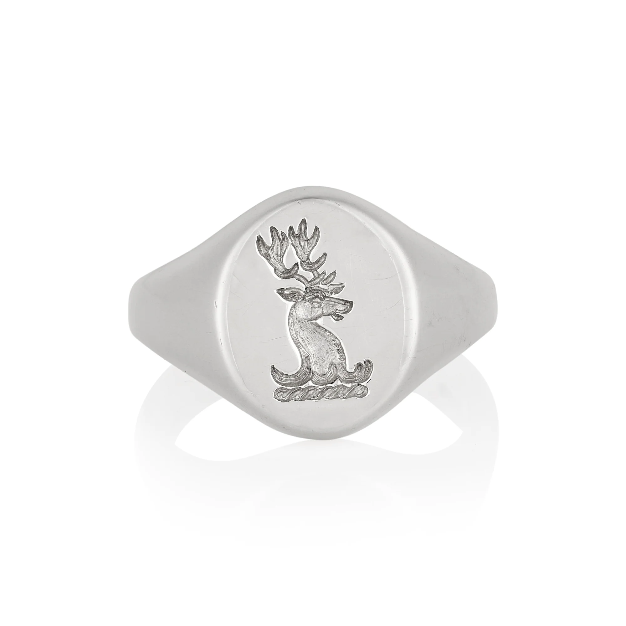14.5 x 12.5mm Oxford Oval Signet Ring - Image 8