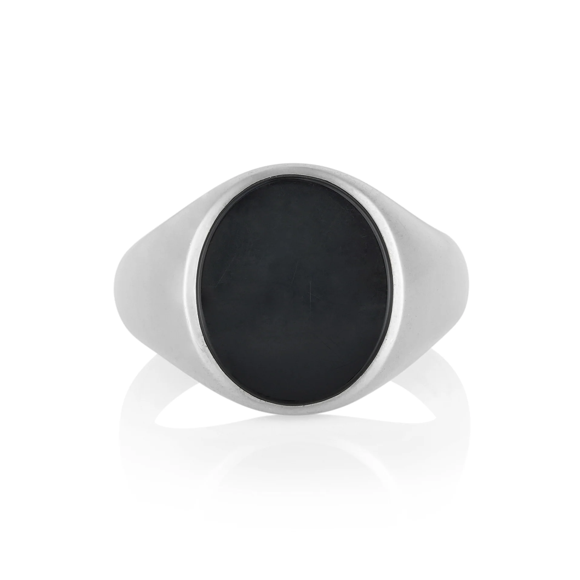 17 x 13mm Onyx Oxford Oval Signet Ring - Image 2