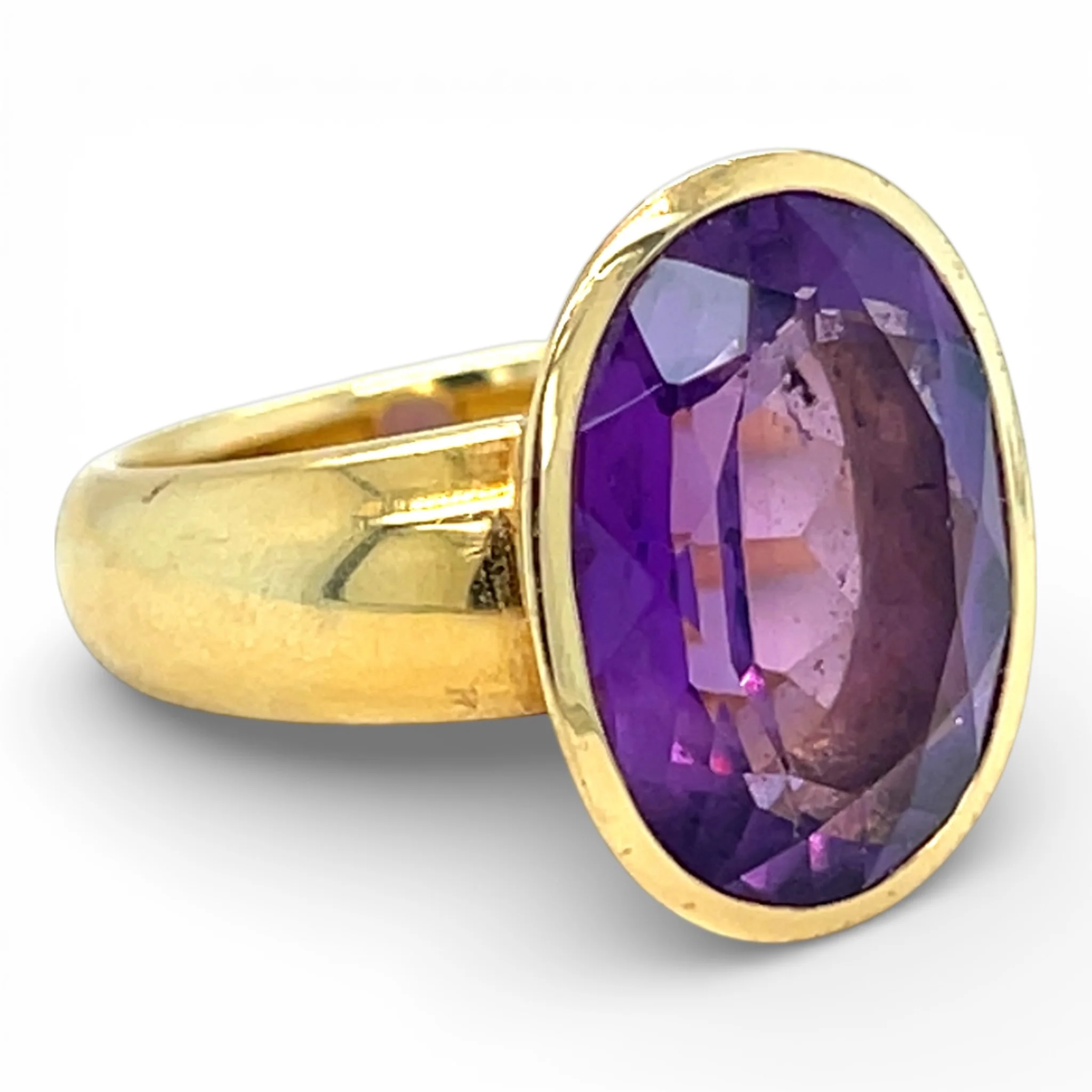 18ct Gold & Amethyst Ring - Image 2