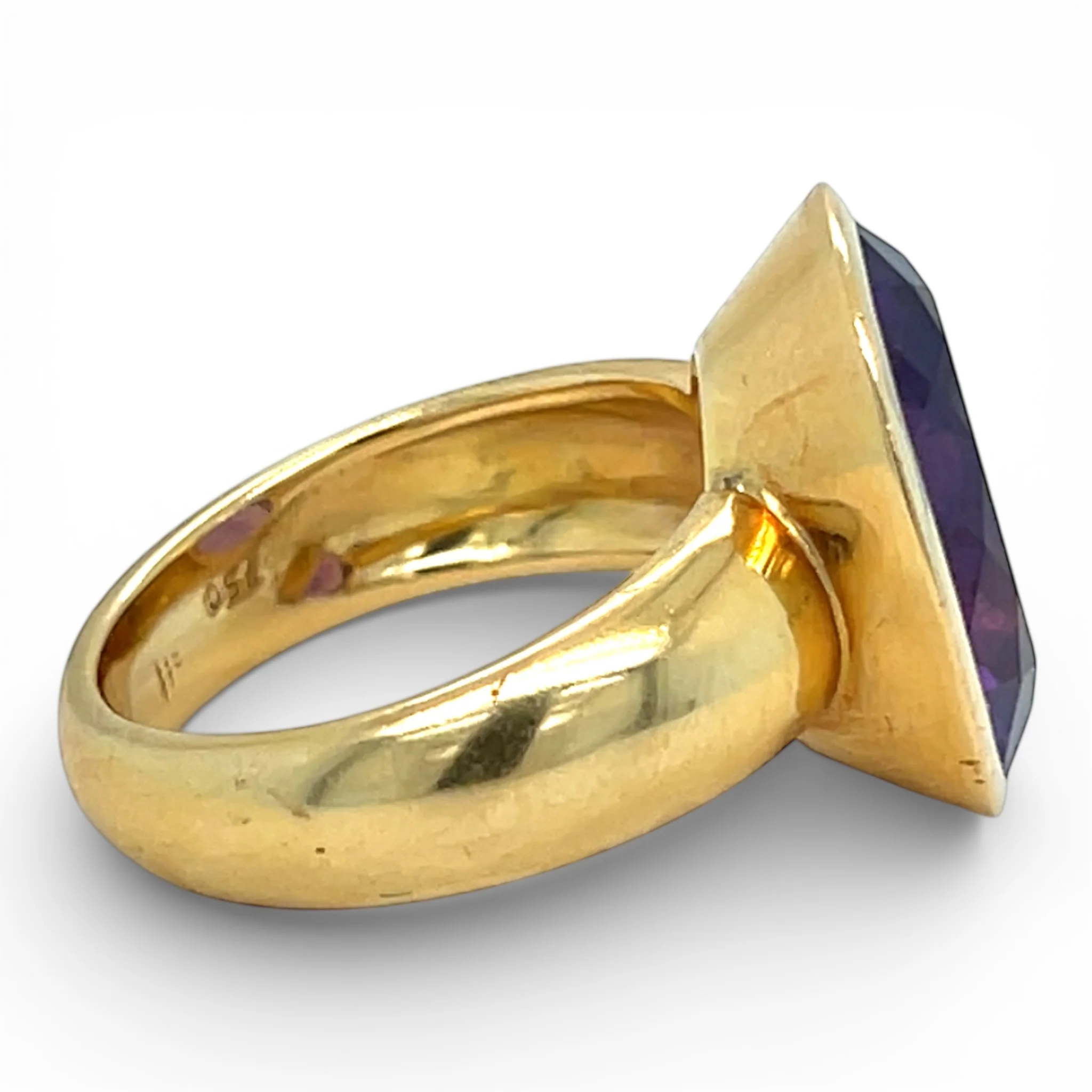 18ct Gold & Amethyst Ring - Image 3