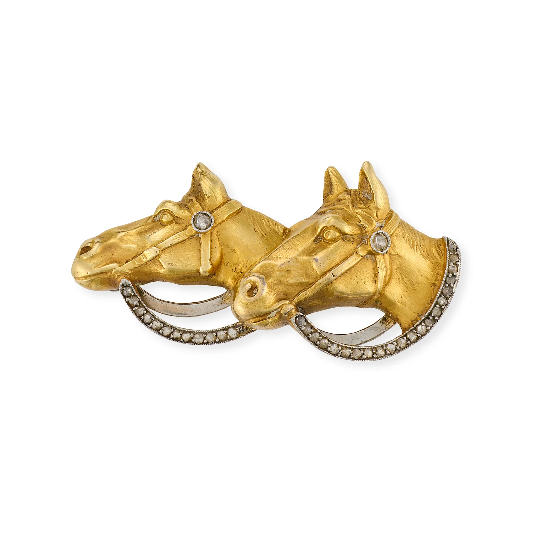 18ct Gold & Diamond horse Brooch