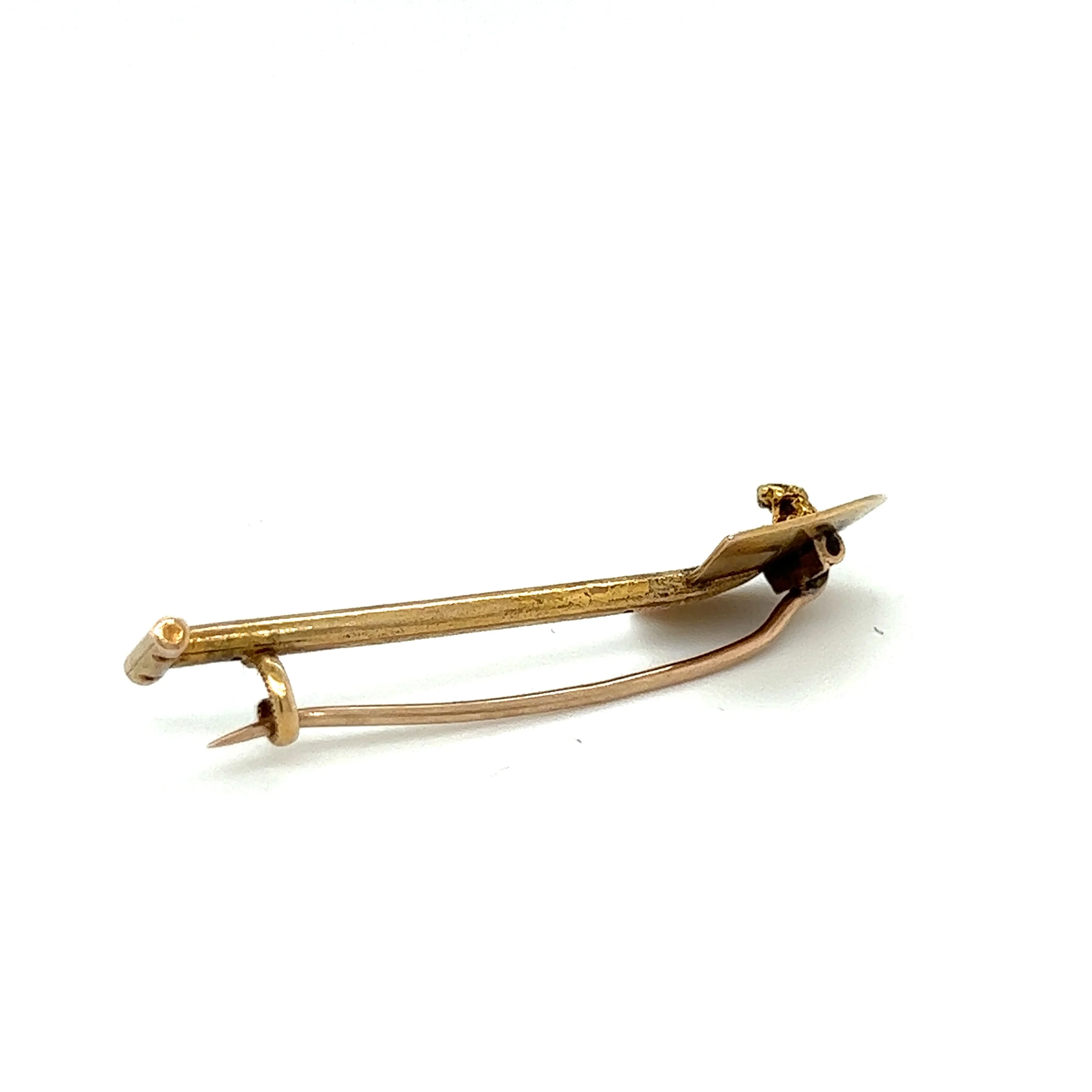 18ct Gold Gold Digger Brooch - Image 3