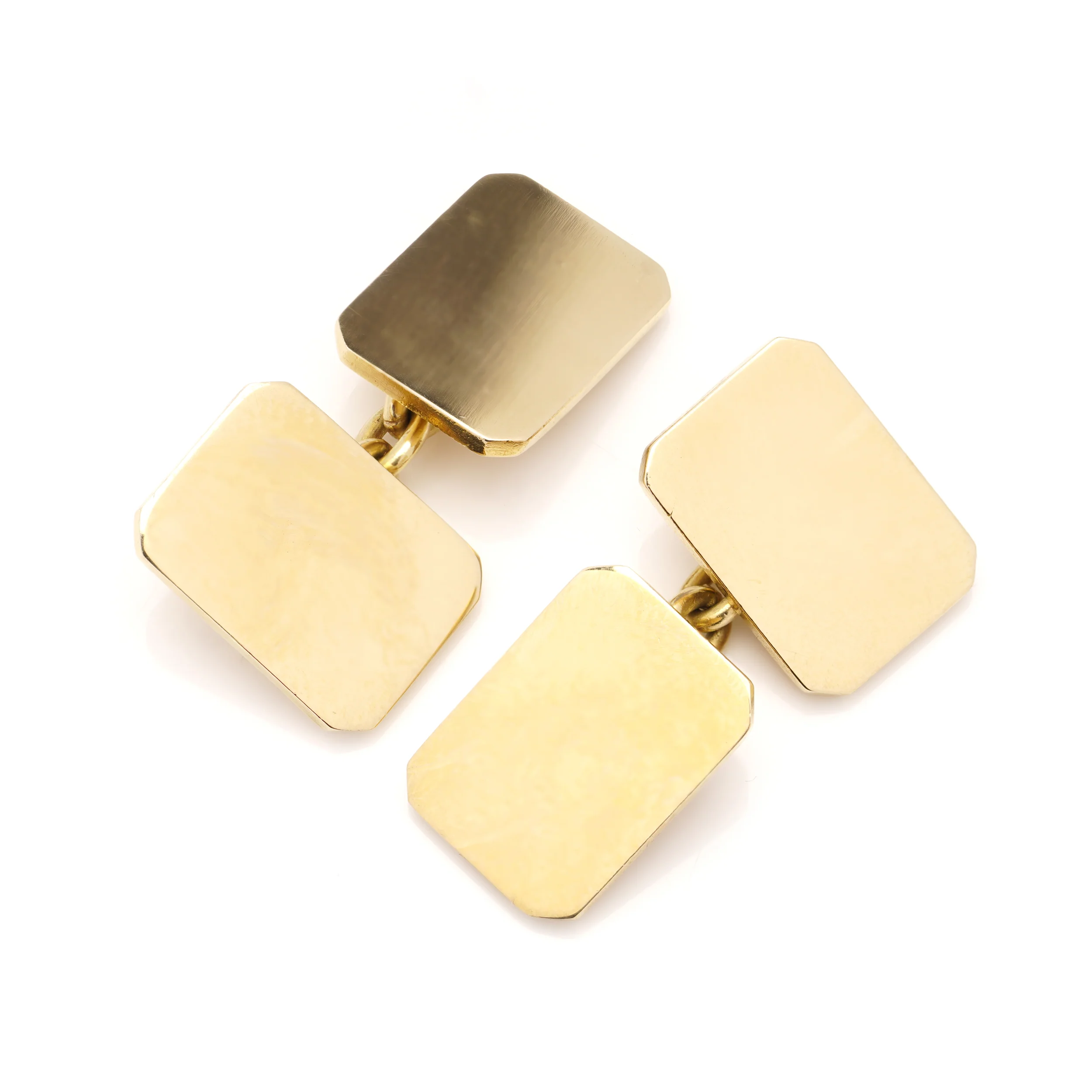 18ct Gold Octagonal Cufflinks - Image 3