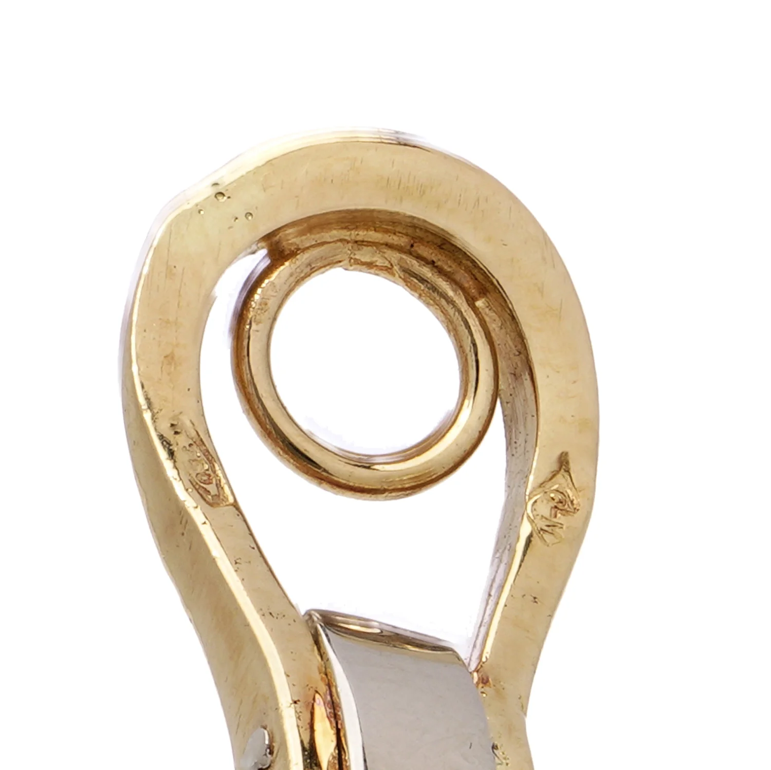 18ct Gold Tourmaline & Diamond Earrings - Image 4
