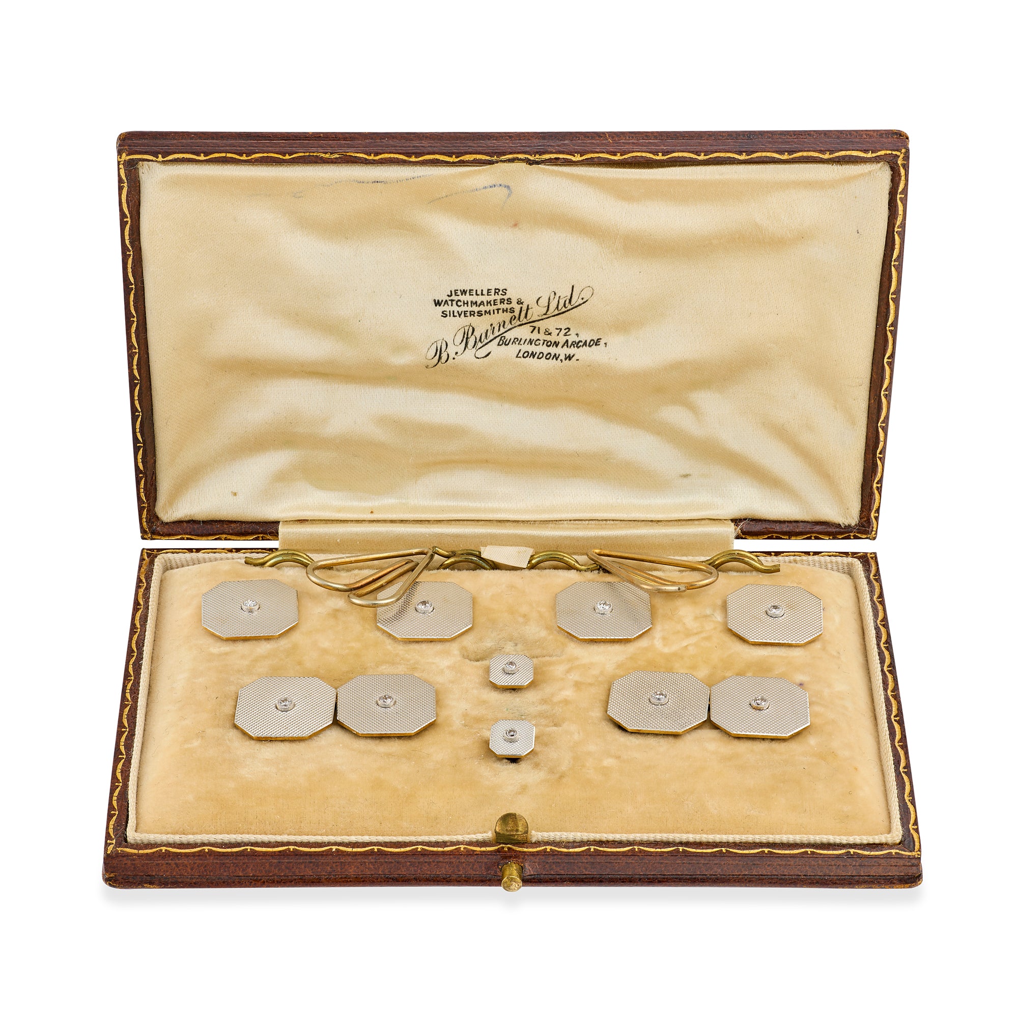 1920’s Platinum, 18ct Gold & Diamond Dress Set - Image 4