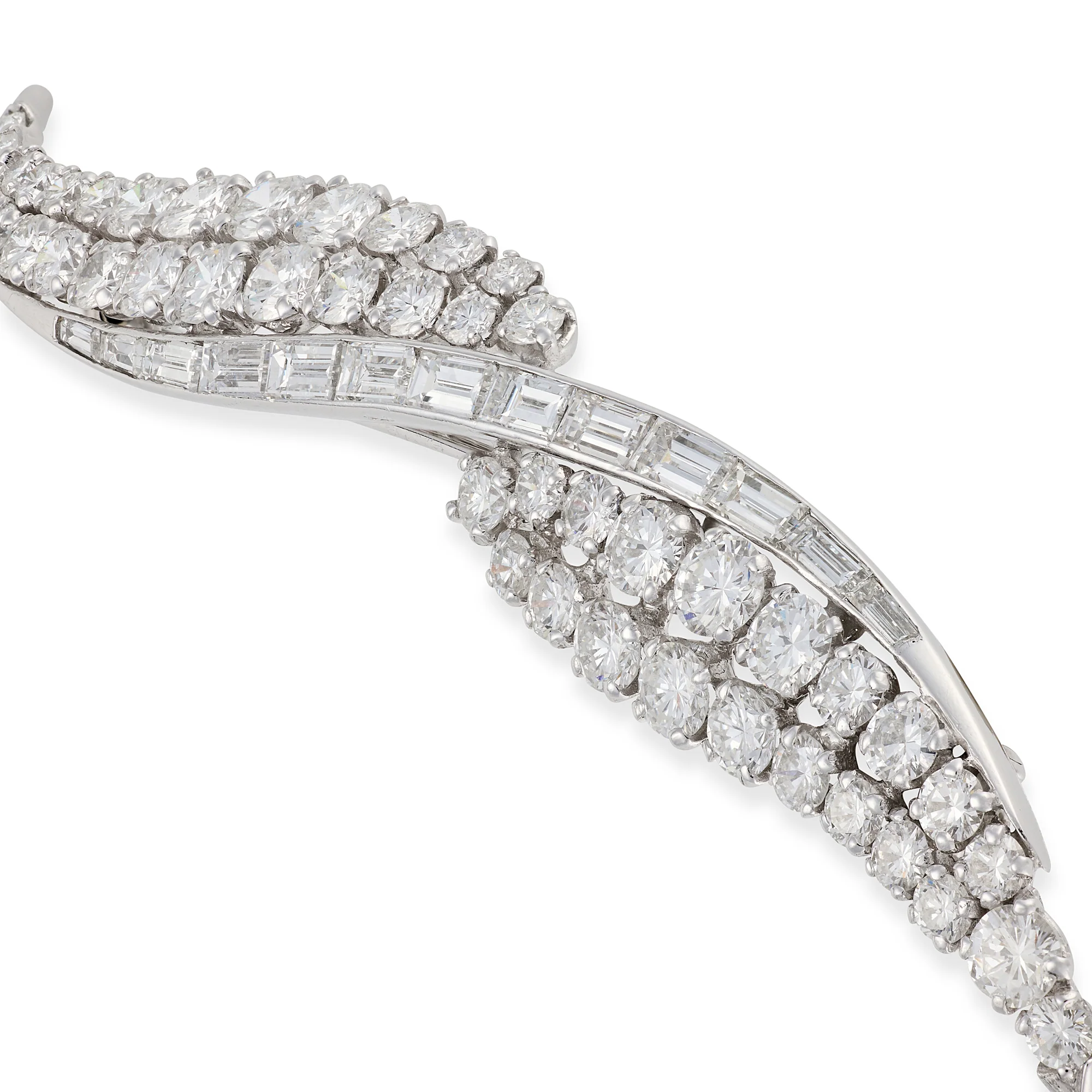 1950's Diamond Brooch, French - Image 2