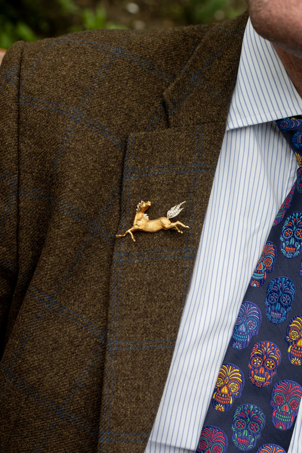 1970's 18ct Gold & Diamond Horse Brooch - Image 2