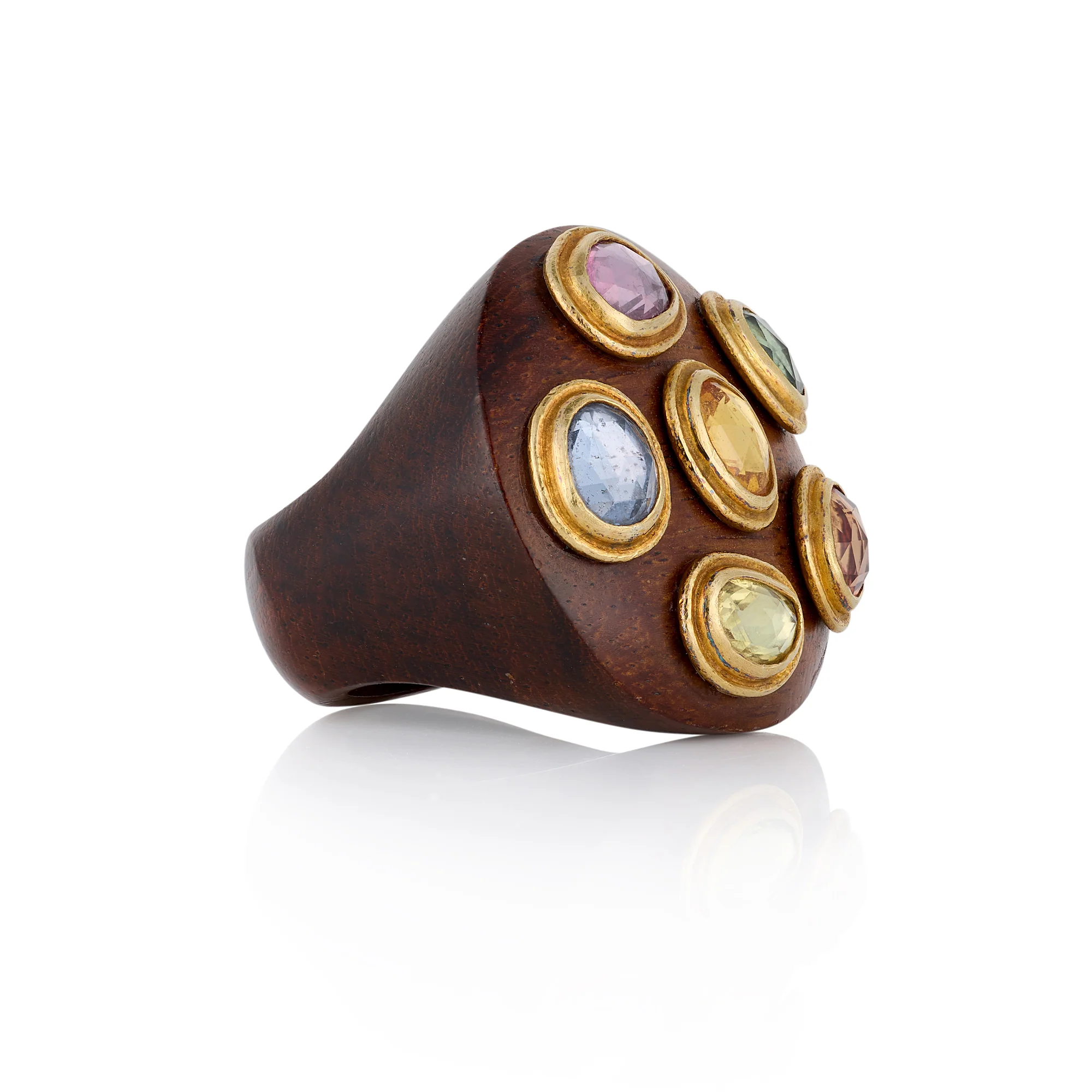 22ct Wooden Gemstone Ring - Image 2