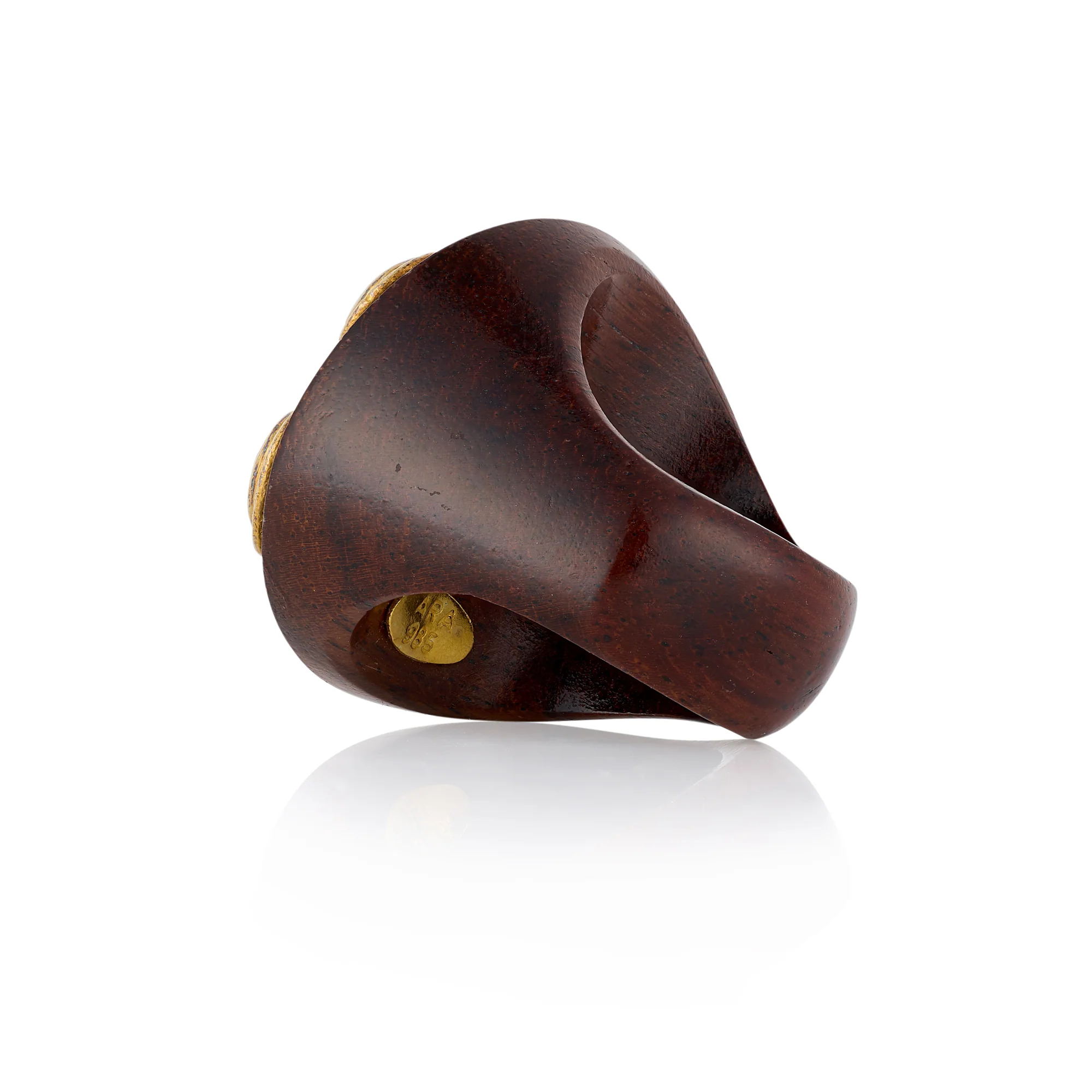 22ct Wooden Gemstone Ring - Image 3