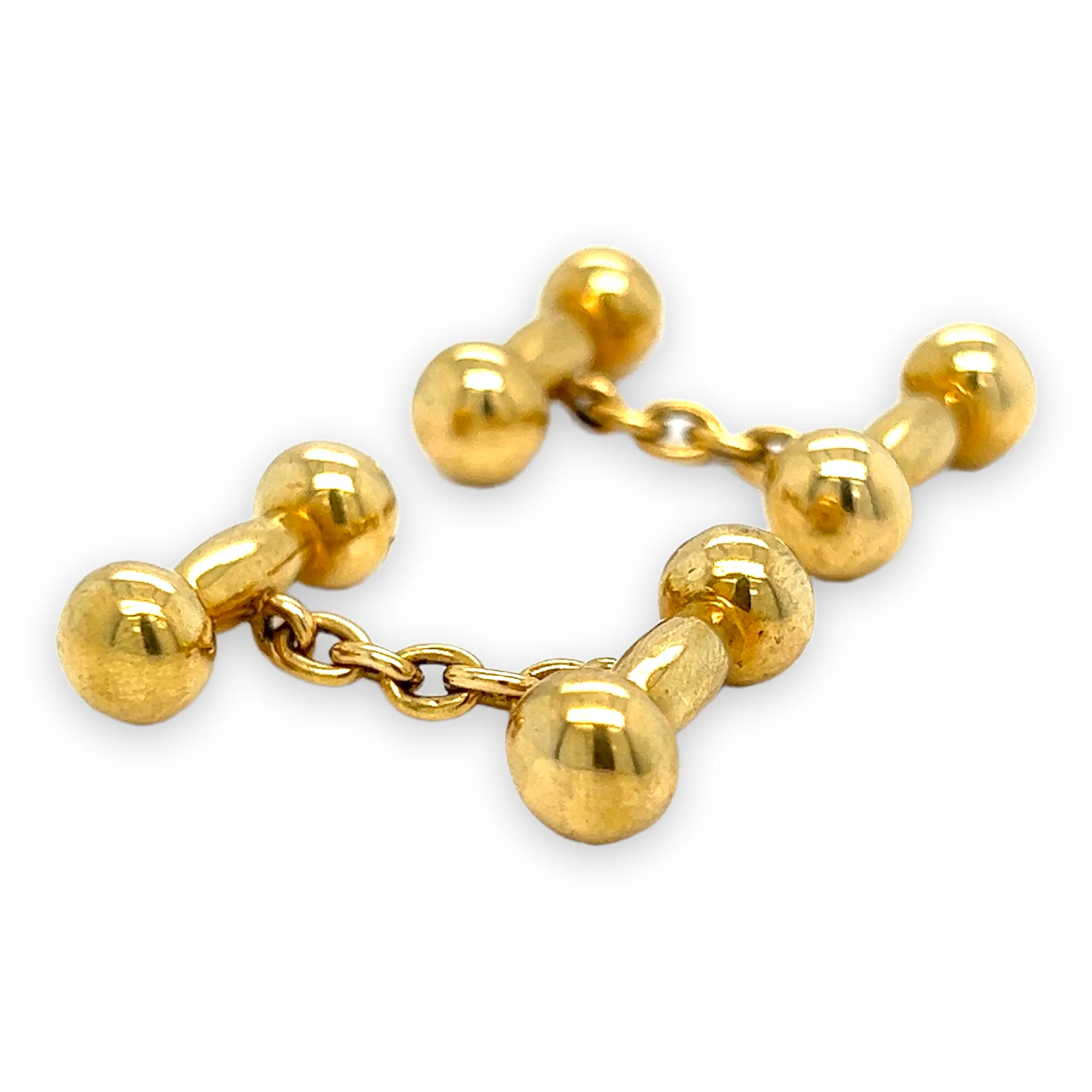 Antique 18ct Gold Dumbbell Cufflinks - Image 4