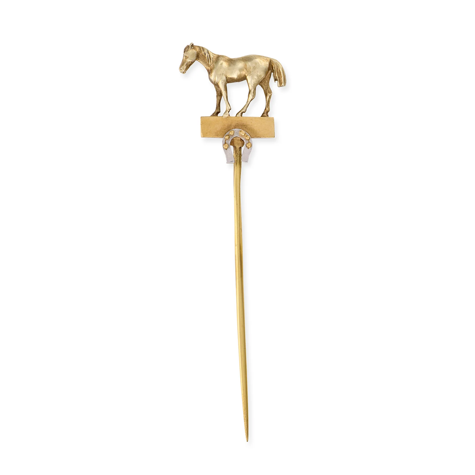 Antique 18ct Gold Horse Stickpin - Image 2