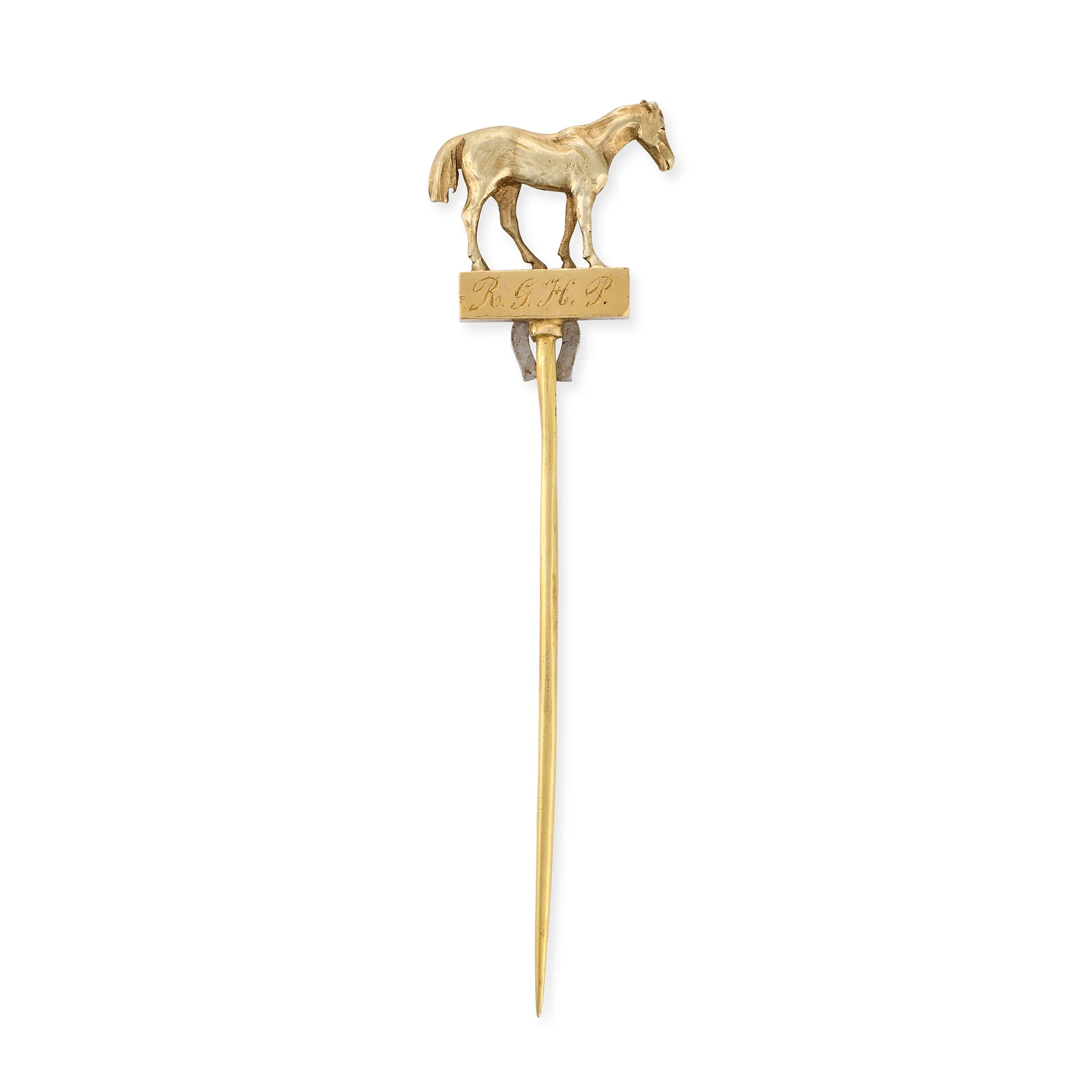 Antique 18ct Gold Horse Stickpin - Image 3