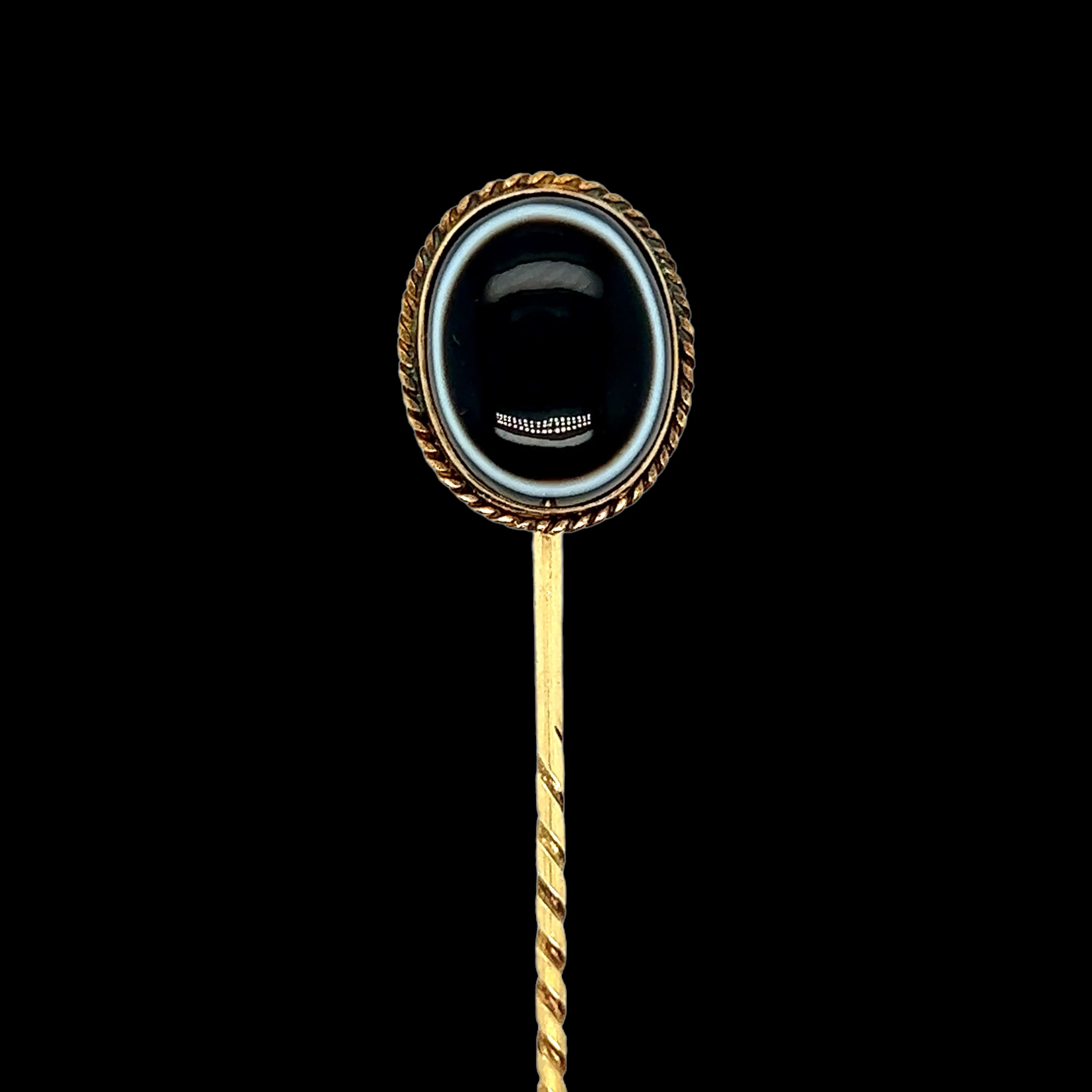 Antique Agate Stickpin - Image 3