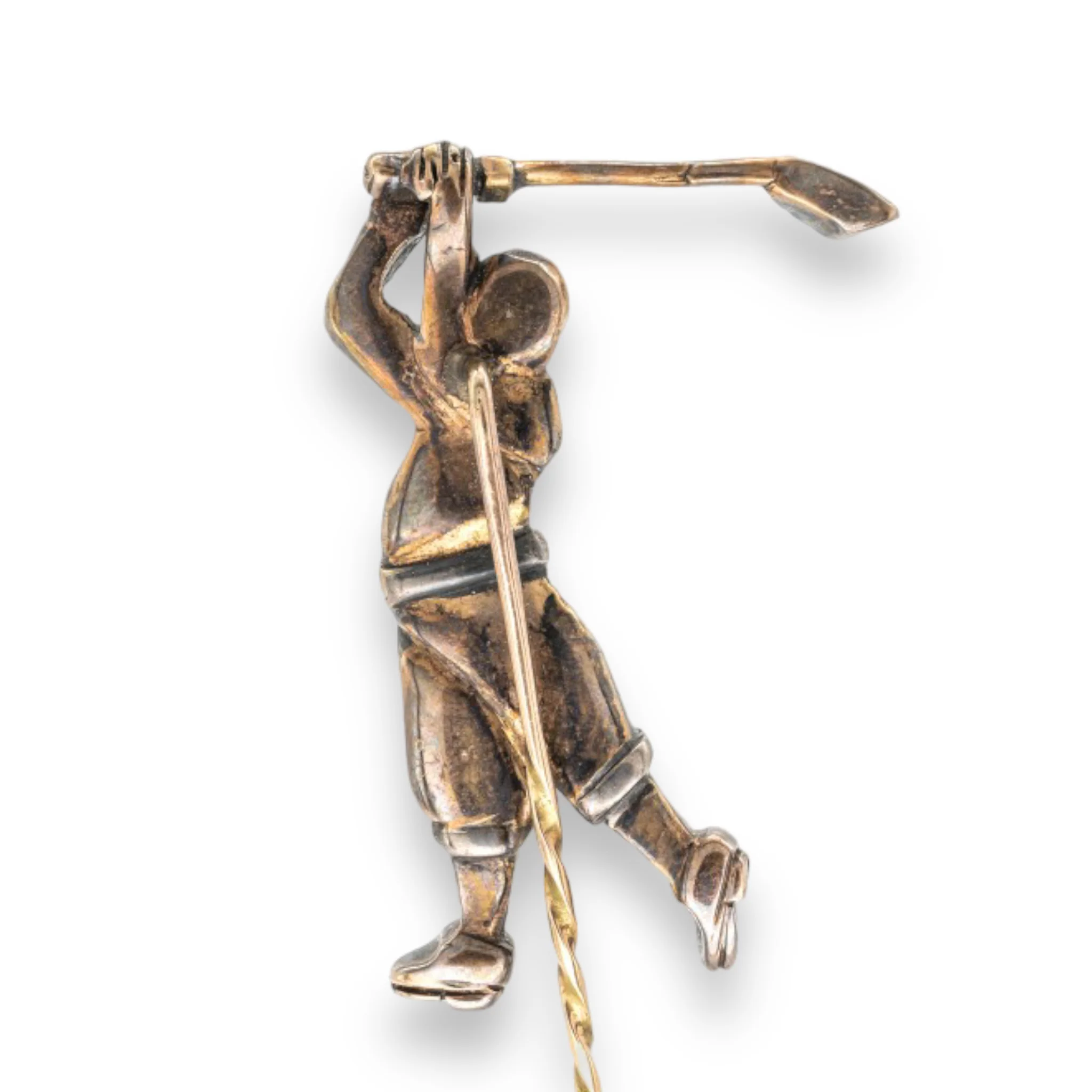 Antique Diamond Golfer Stickpin - Image 3