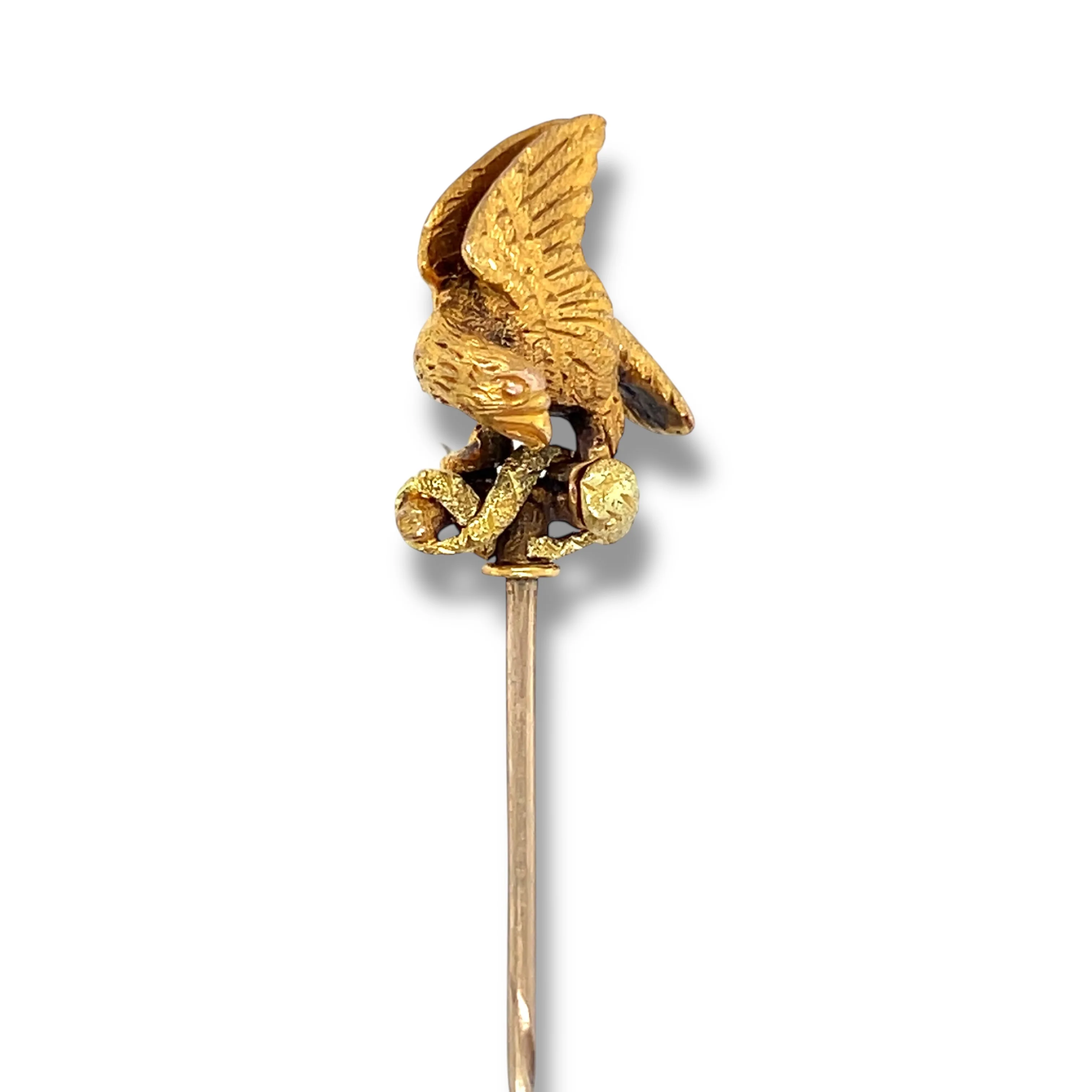 Antique Eagle & Serpent Stickpin - Image 2