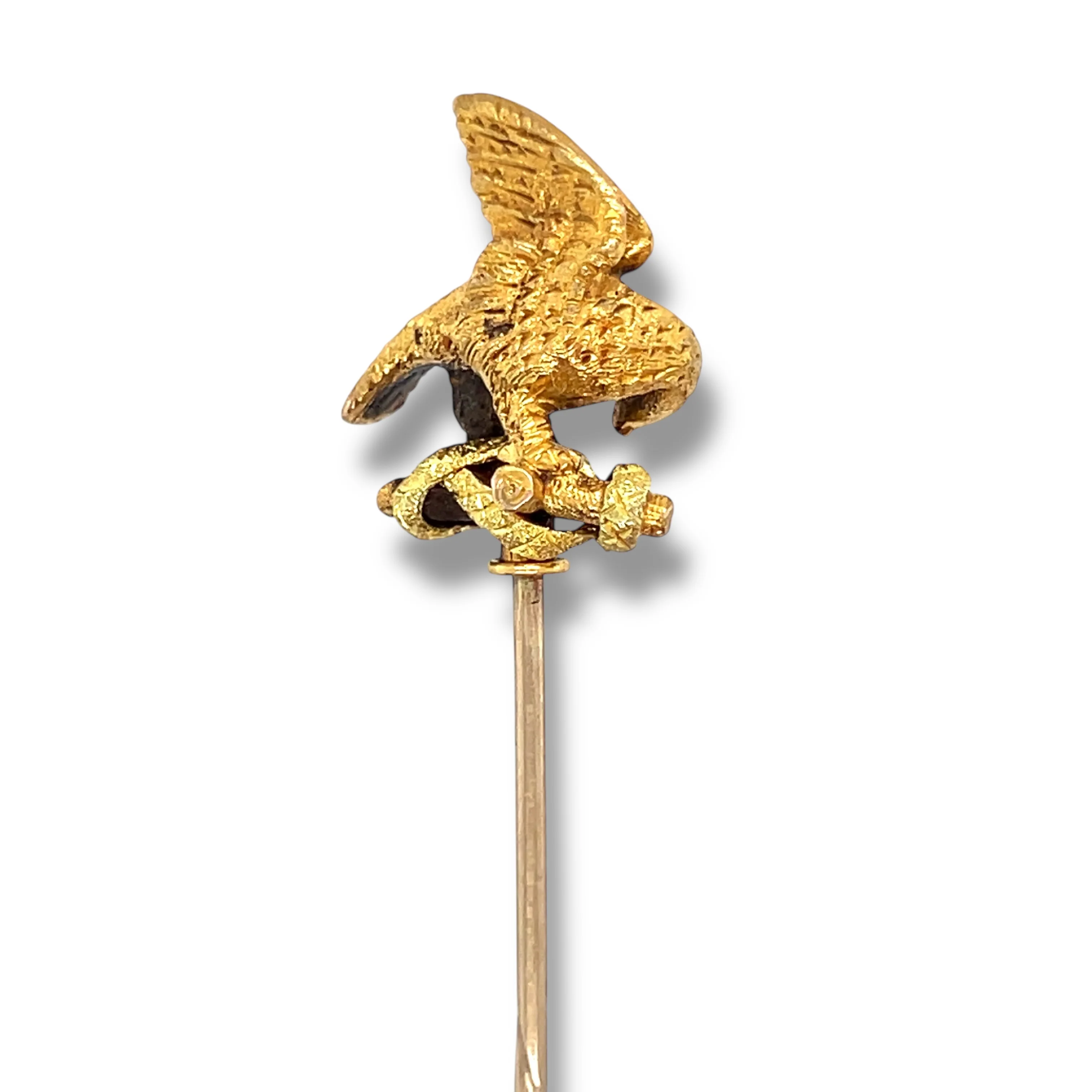 Antique Eagle & Serpent Stickpin - Image 3