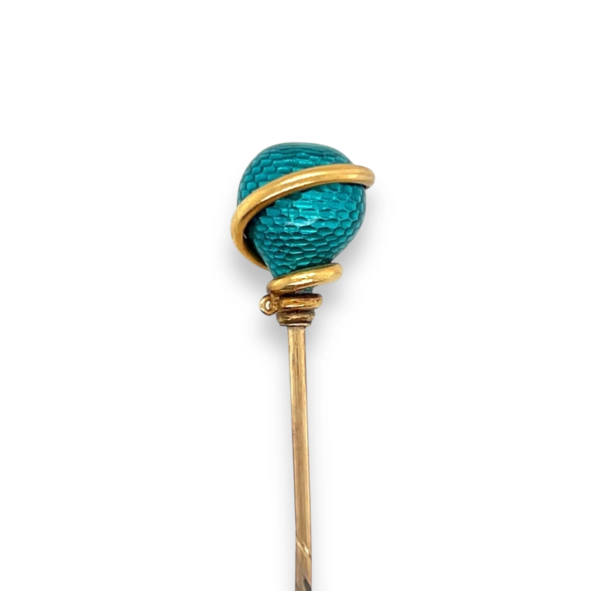 Antique Enamel Serpent Stickpin - Image 3