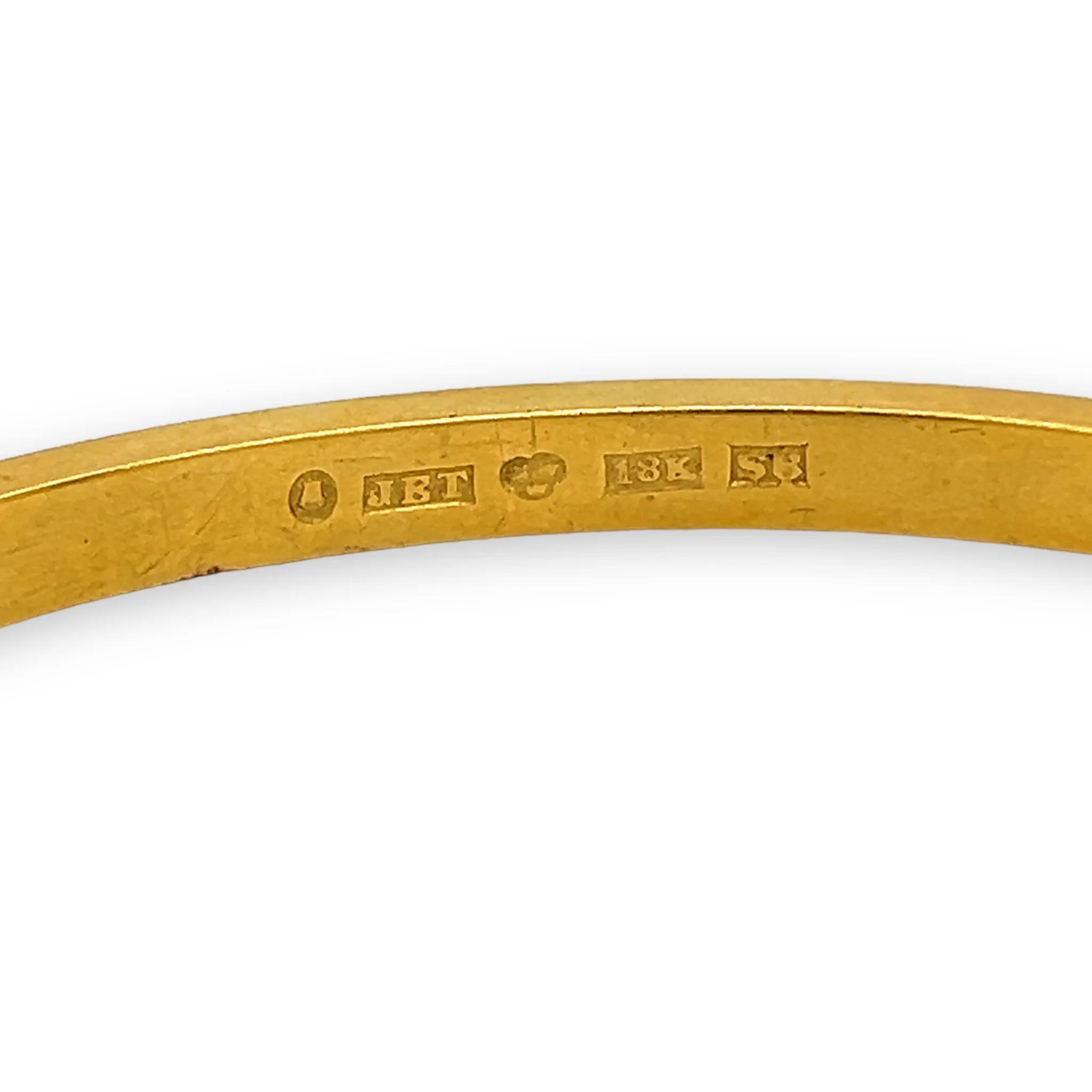 Antique Old Cut Diamond Bangle, Swedish Circa 1896 - Image 5