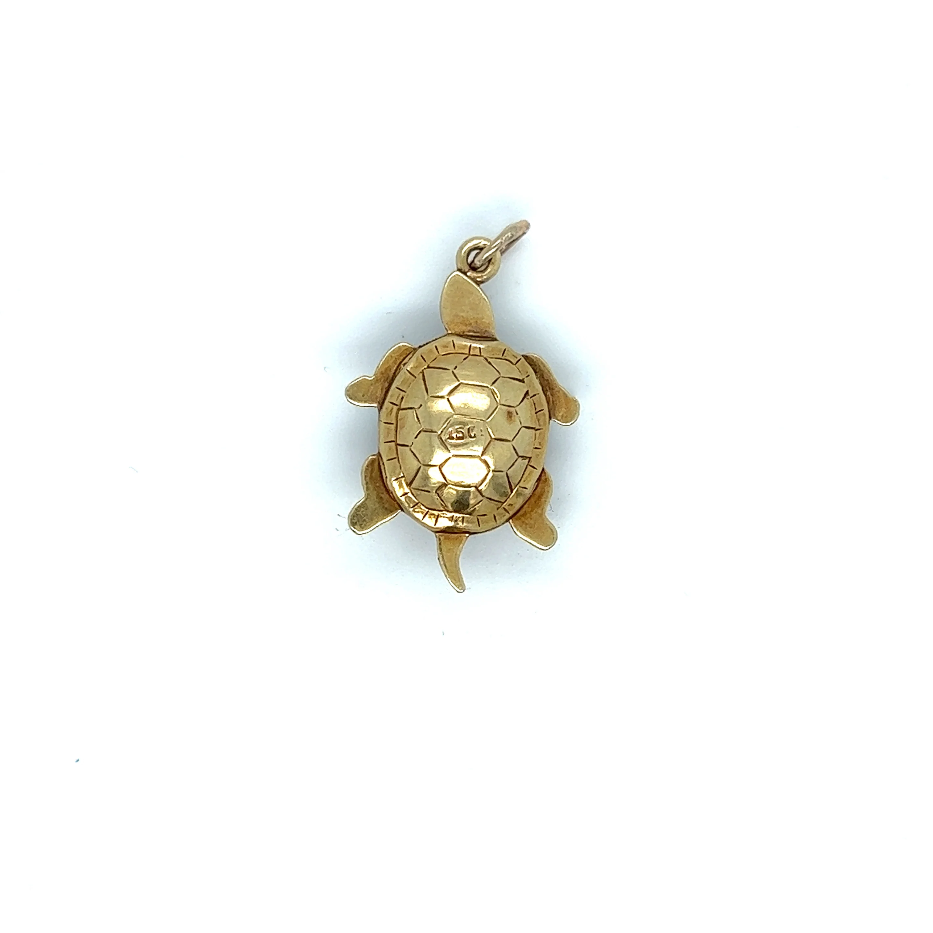 Antique Pearl Turtle Charm - Image 2