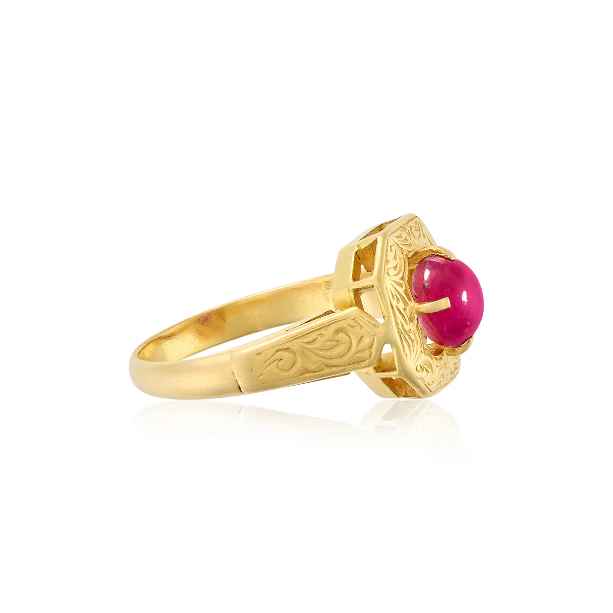 Antique Ruby & Gold Ring - Image 3