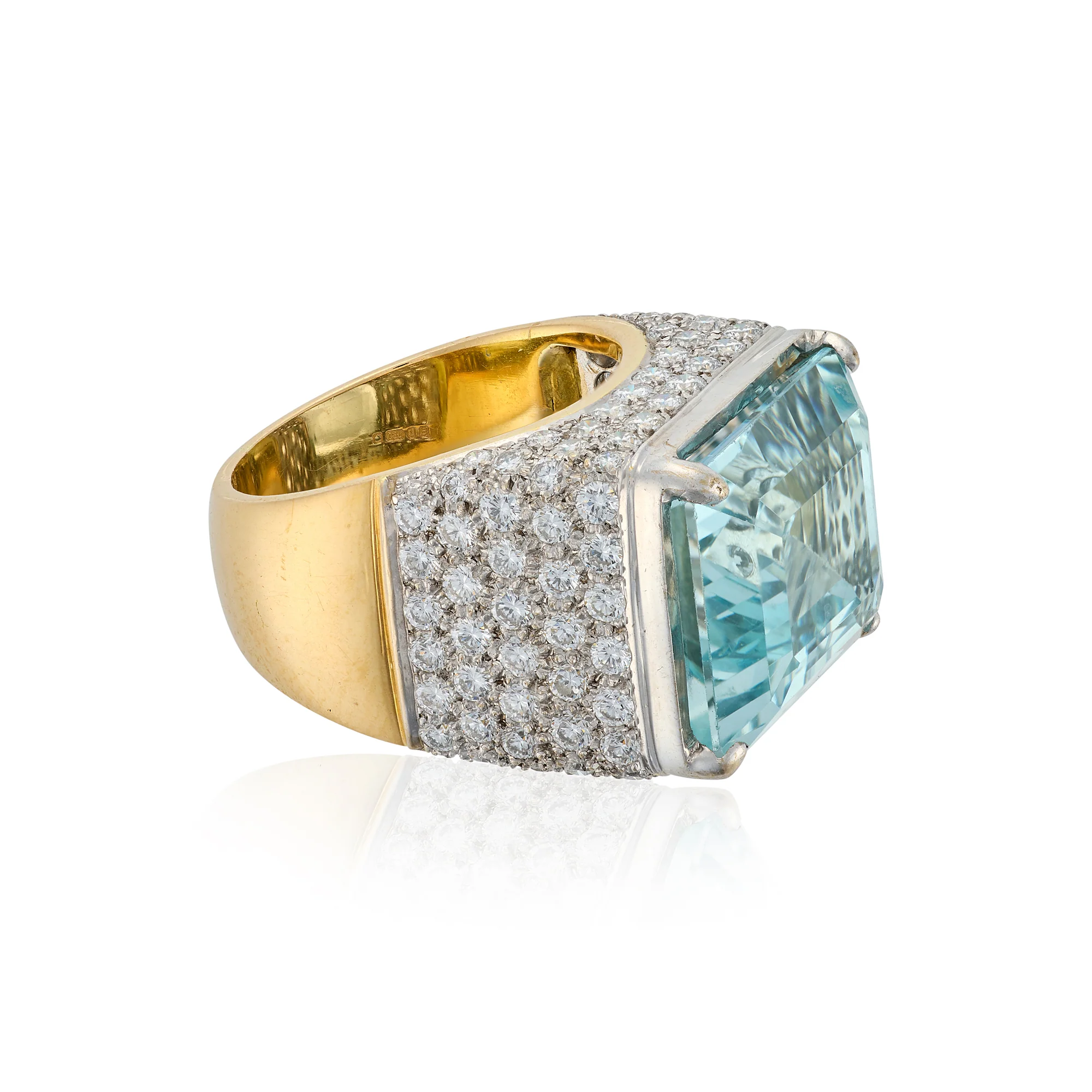 Aquamarine & Diamond Ring - Image 2