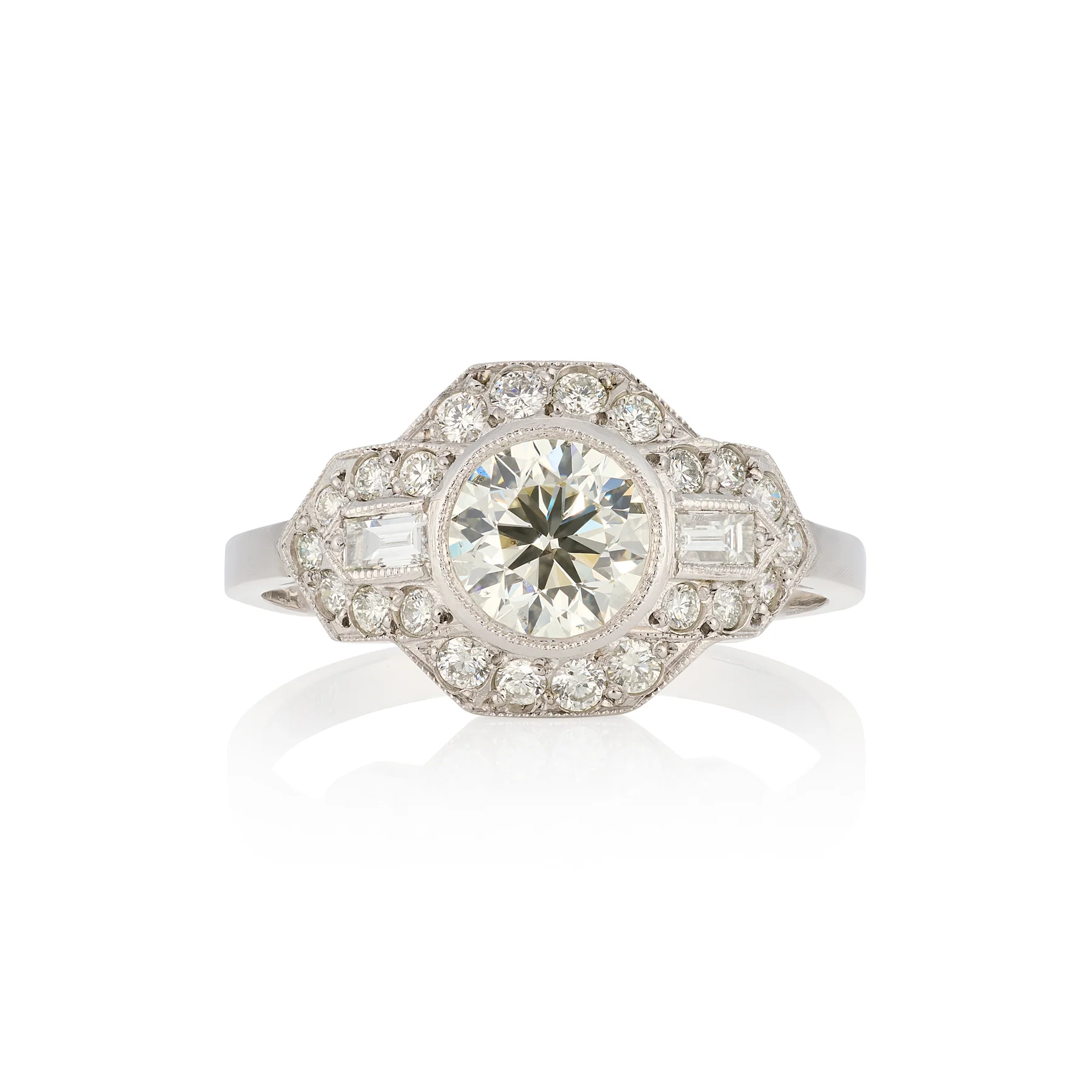Art Deco Diamond Ring 1.4cts