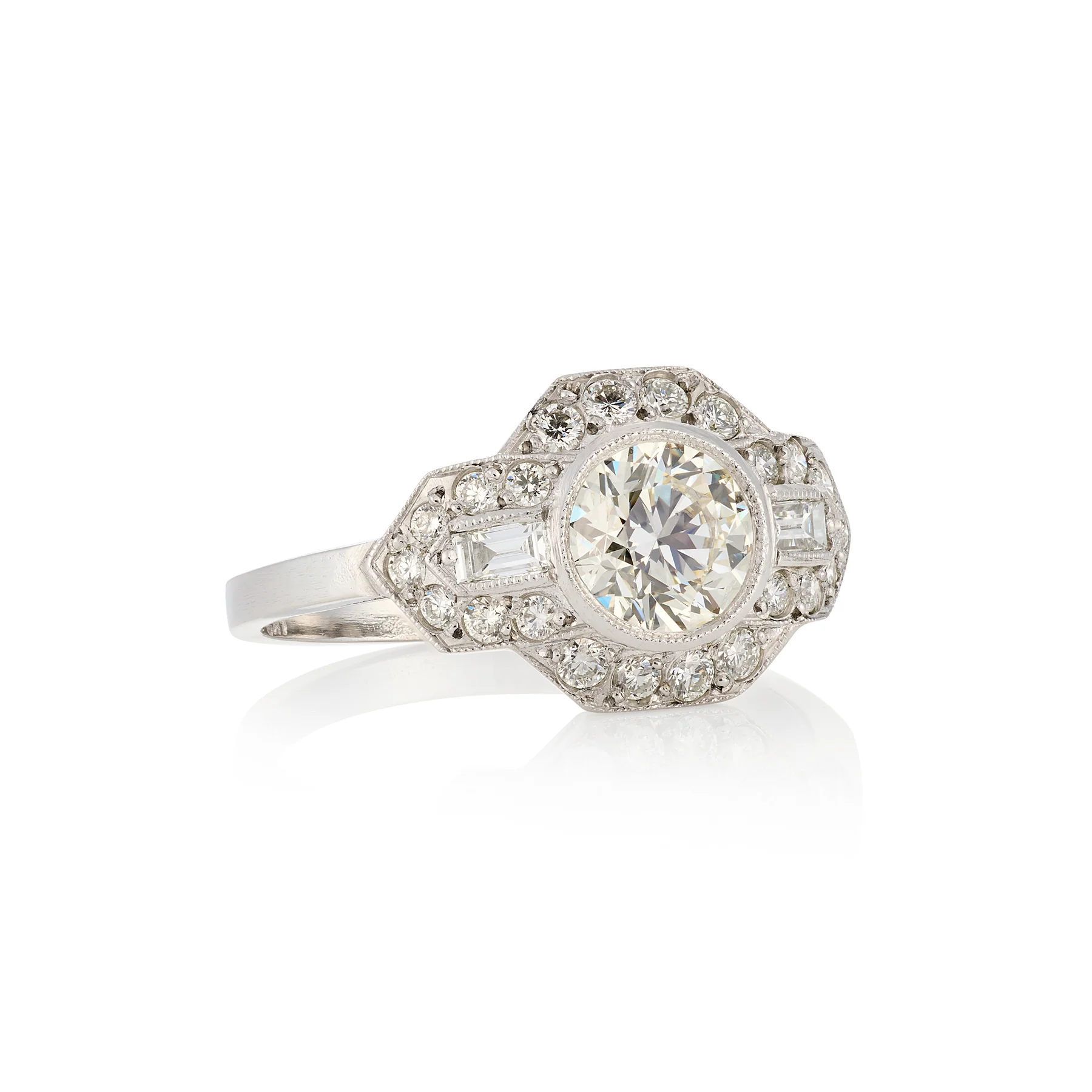 Art Deco Diamond Ring 1.4cts - Image 2