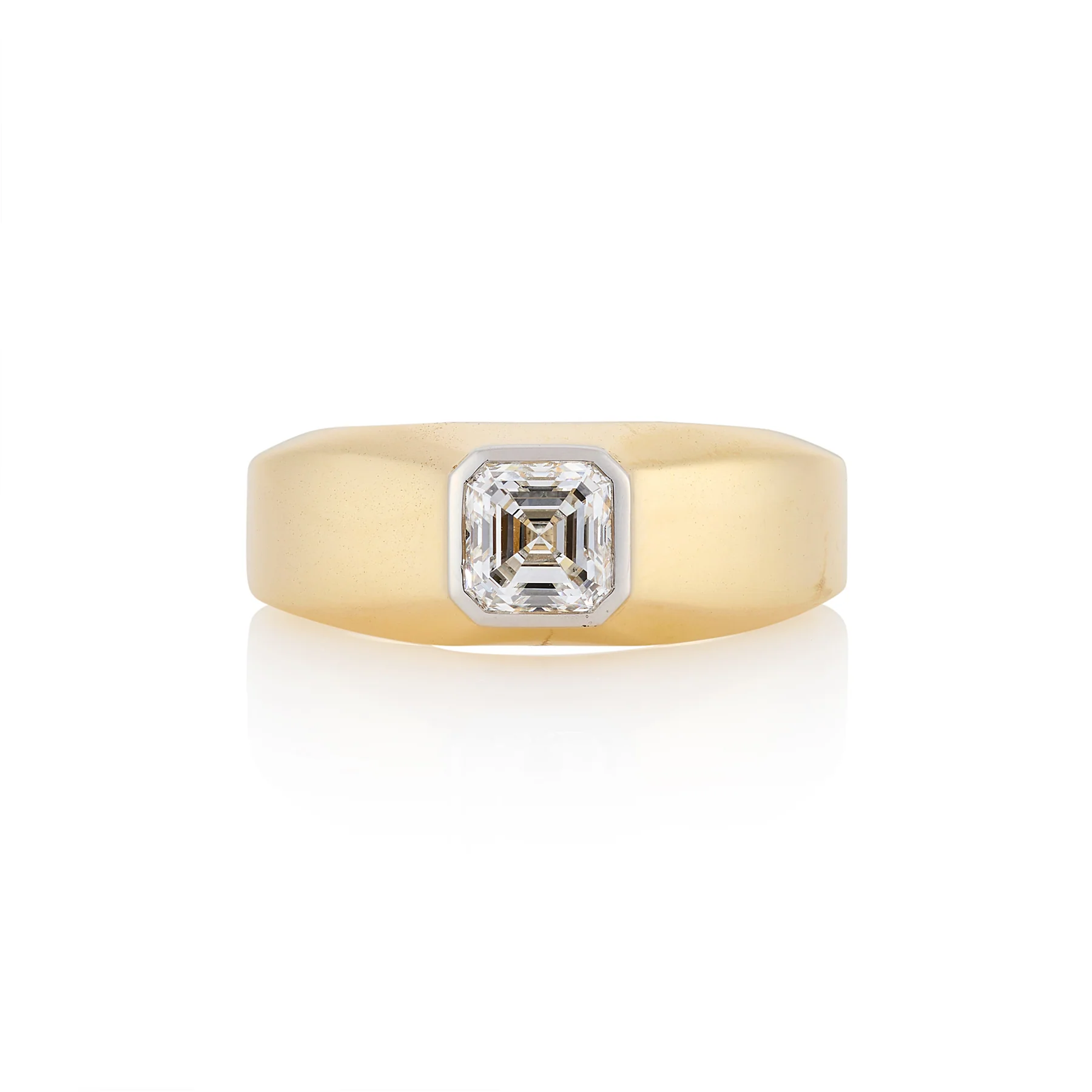 Asscher Cut Diamond Solitaire Ring, GIA Certified