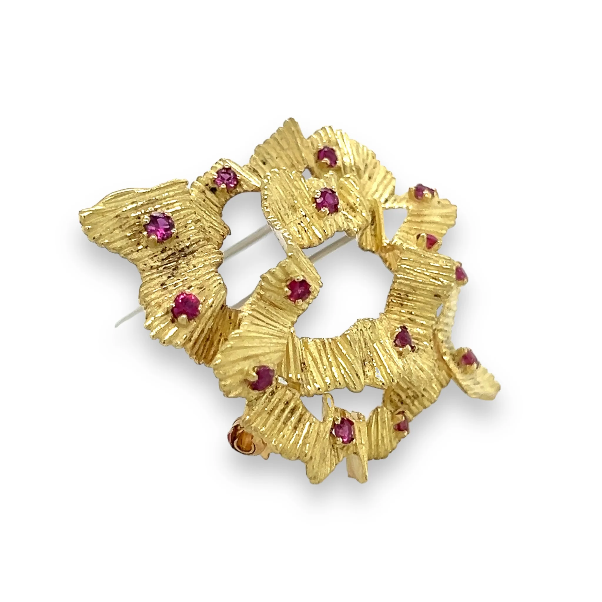 Cartier Ruby and Gold Brooch - Image 2