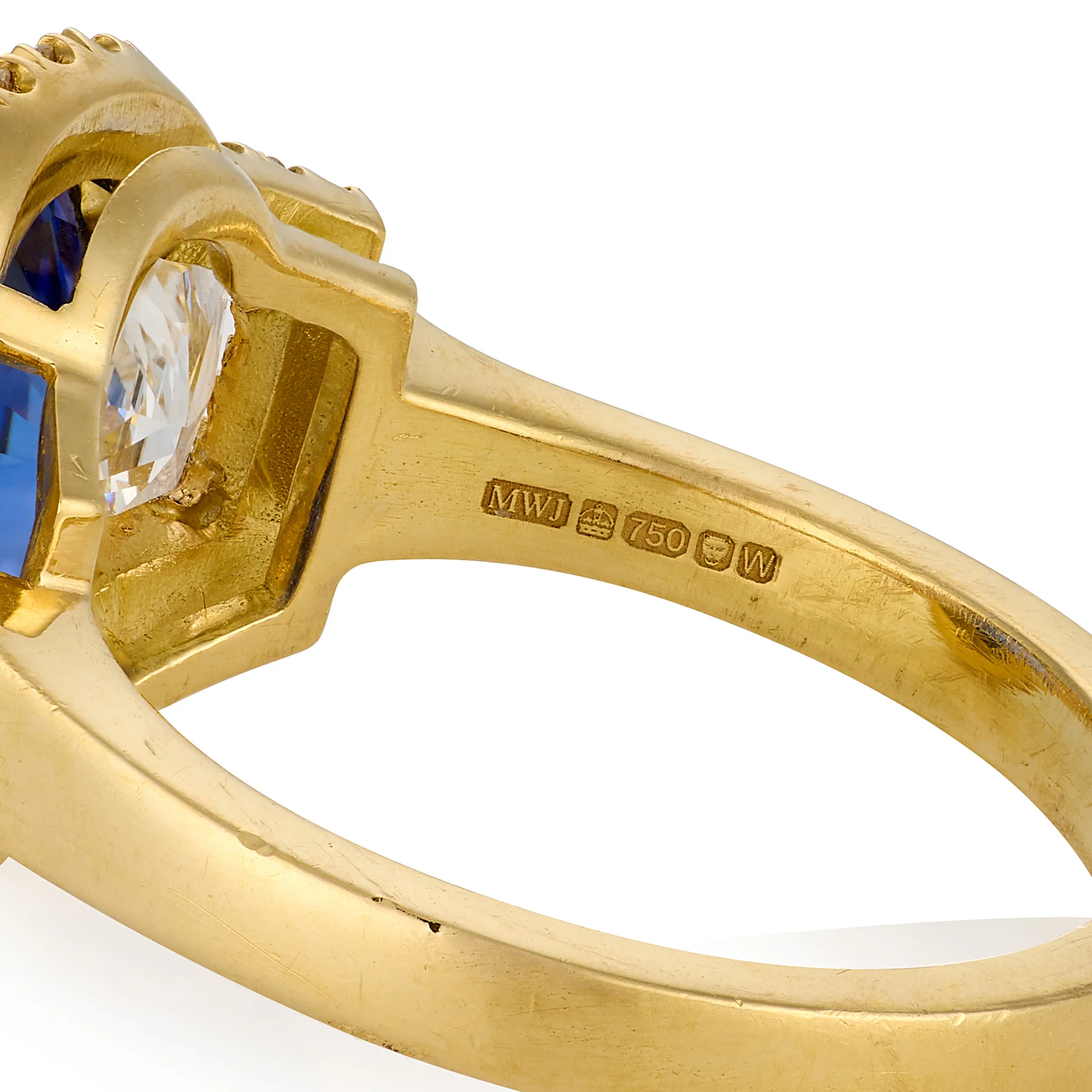 Ceylon Sapphire & Diamond Ring - Image 4
