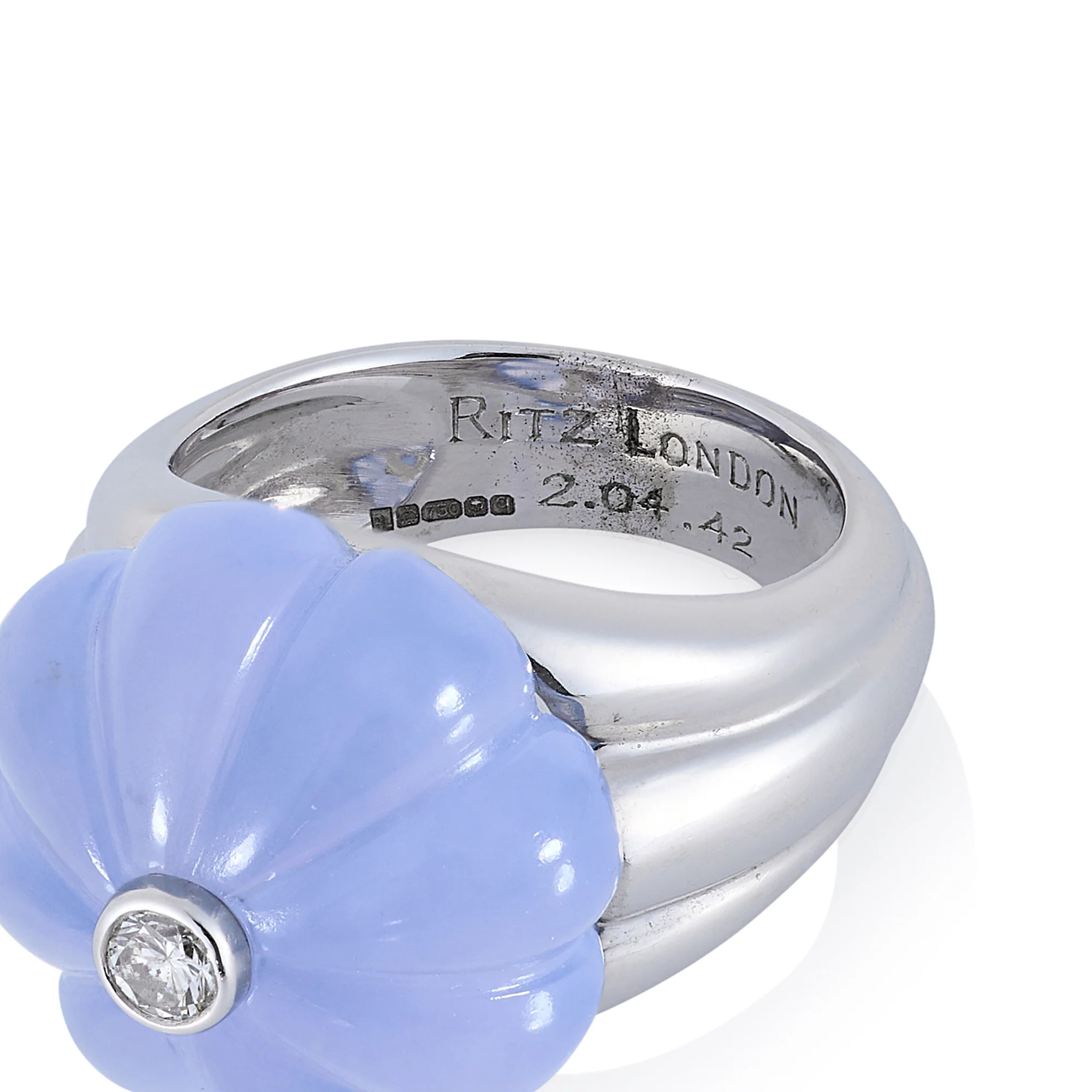 Chalcedony & Diamond Ring, by Ritz Fine Jewellery - Image 3