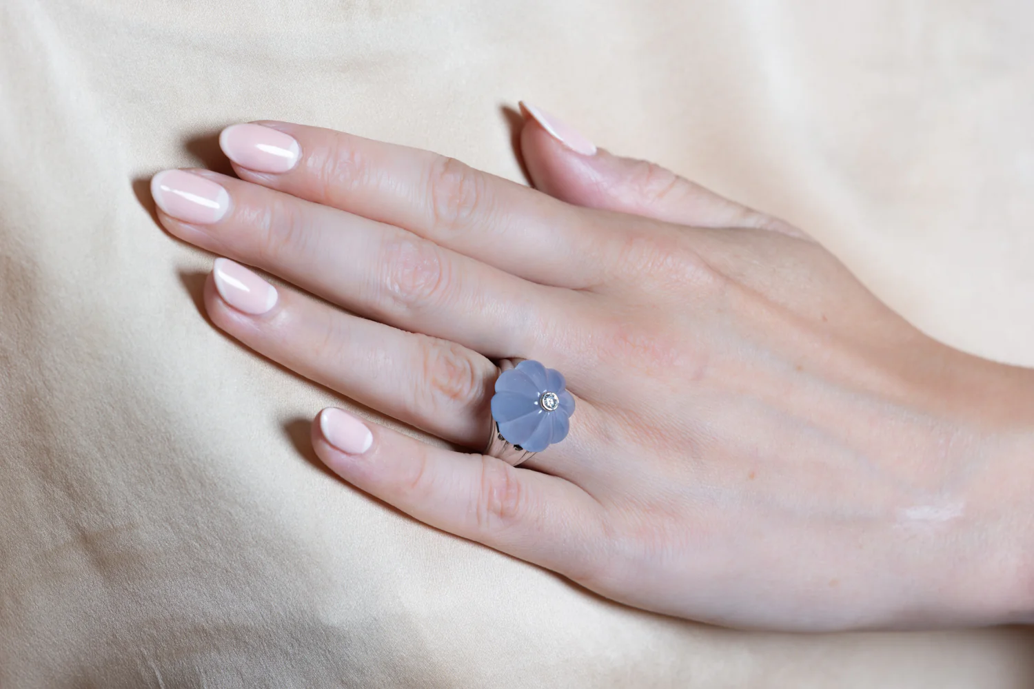 Chalcedony & Diamond Ring, by Ritz Fine Jewellery - Image 4