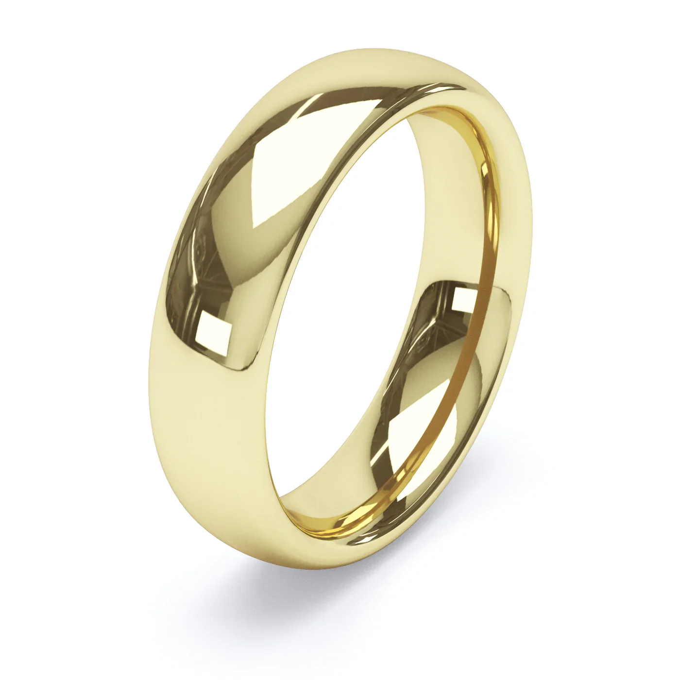 Court Shaped 18ct Yellow Gold Wedding Ring - Image 4