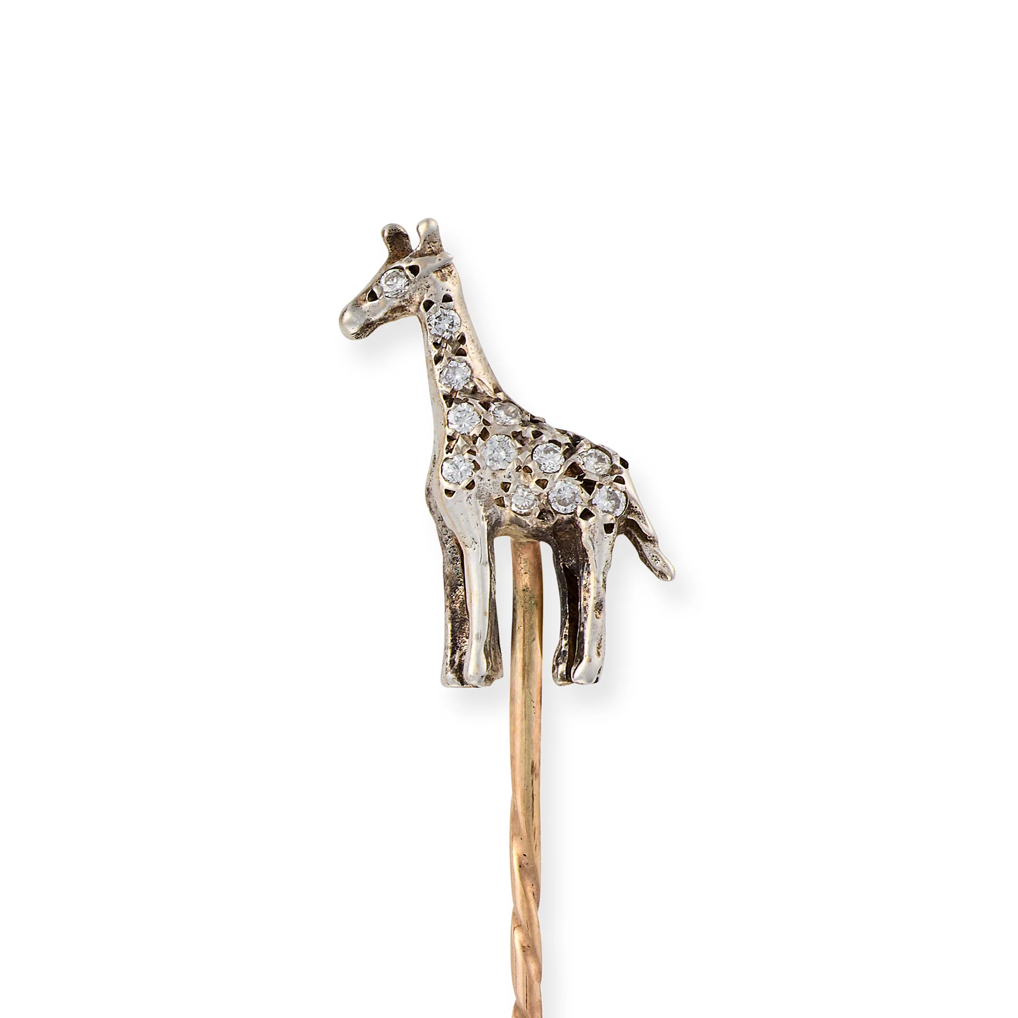 Diamond Giraffe Stickpin