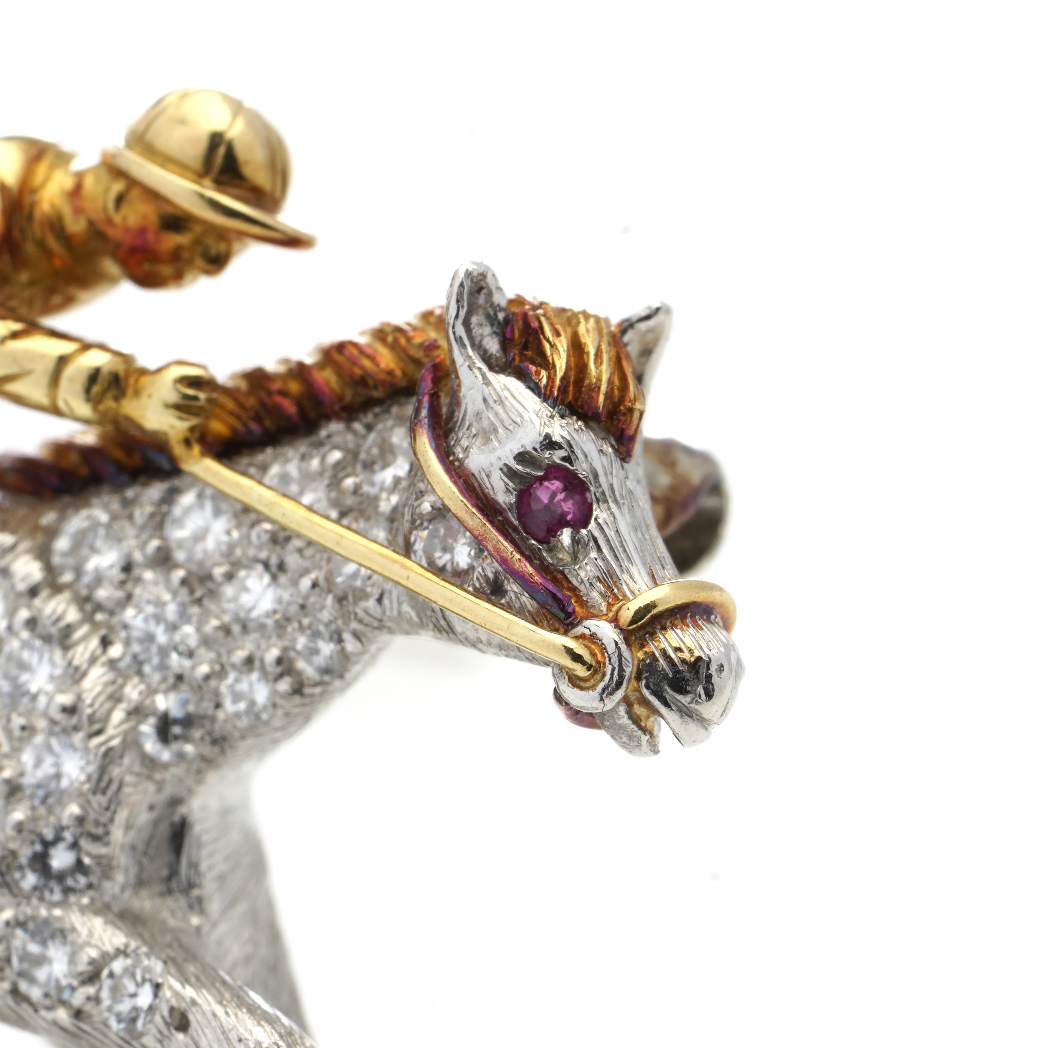 Diamond Jockey Brooch - Image 3