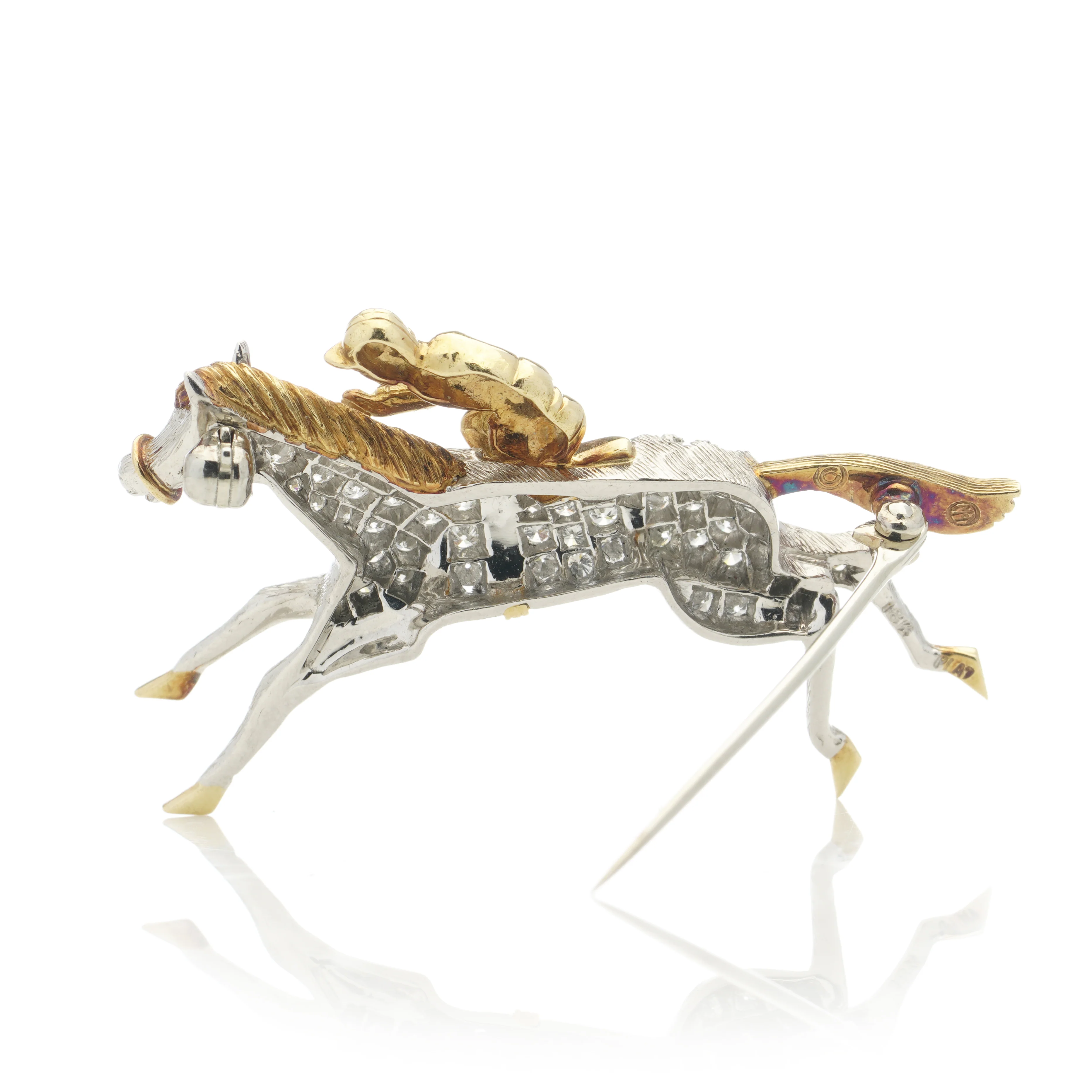 Diamond Jockey Brooch - Image 4