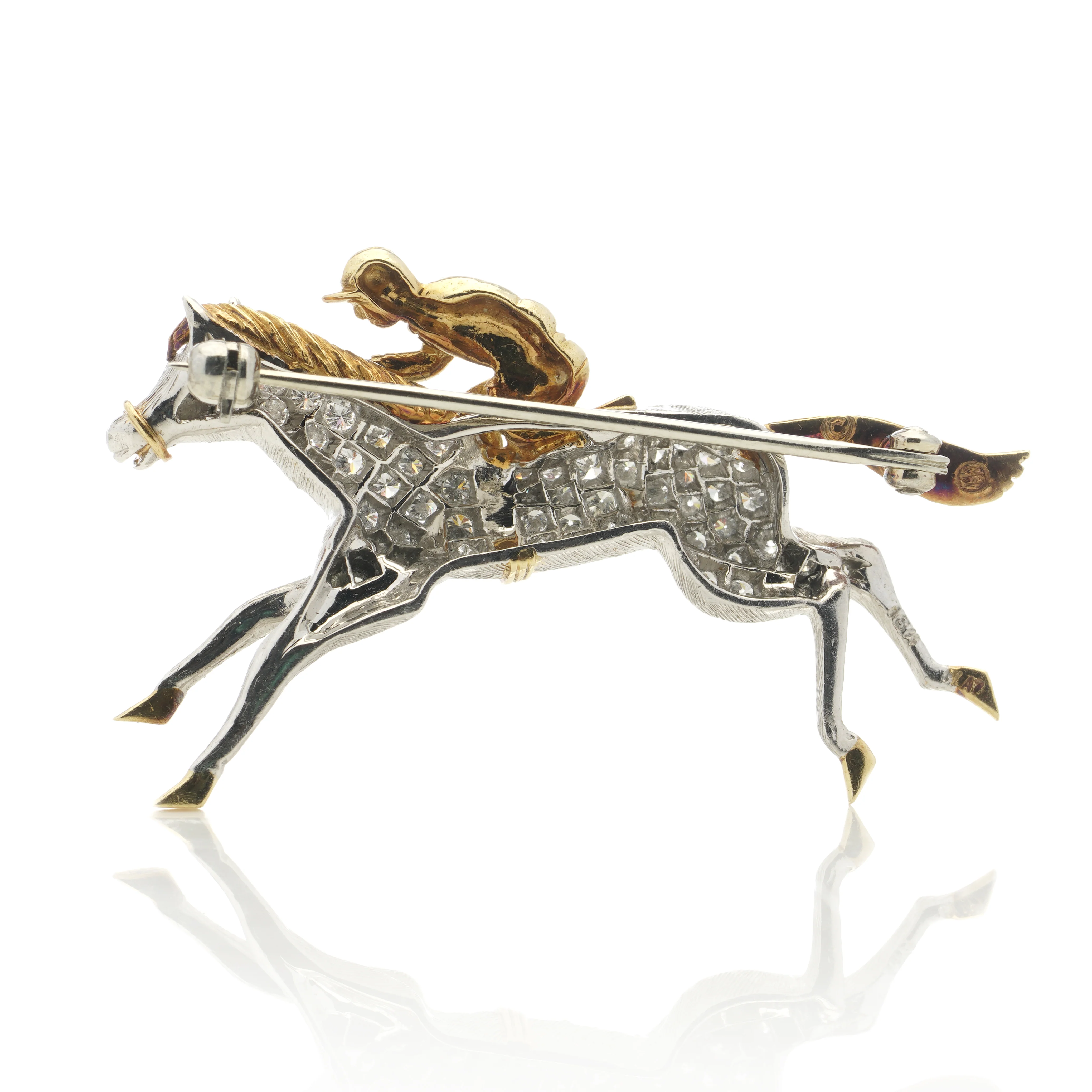 Diamond Jockey Brooch - Image 6