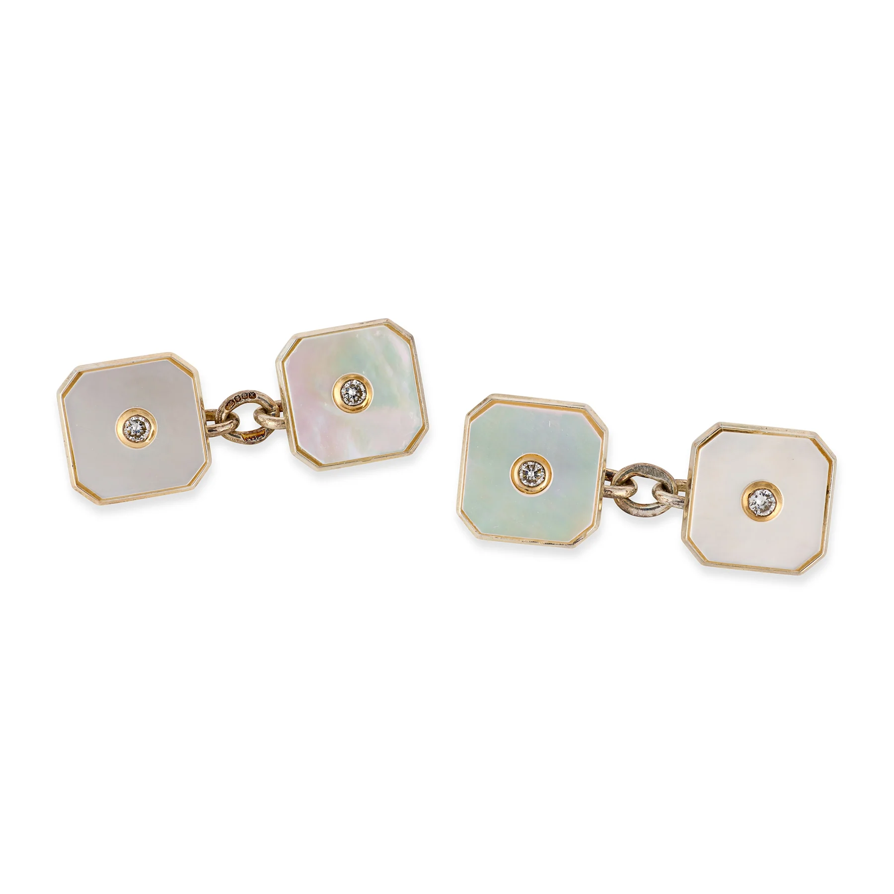 Diamond & Mother of Pearl Octagonal Dress Set - Image 3