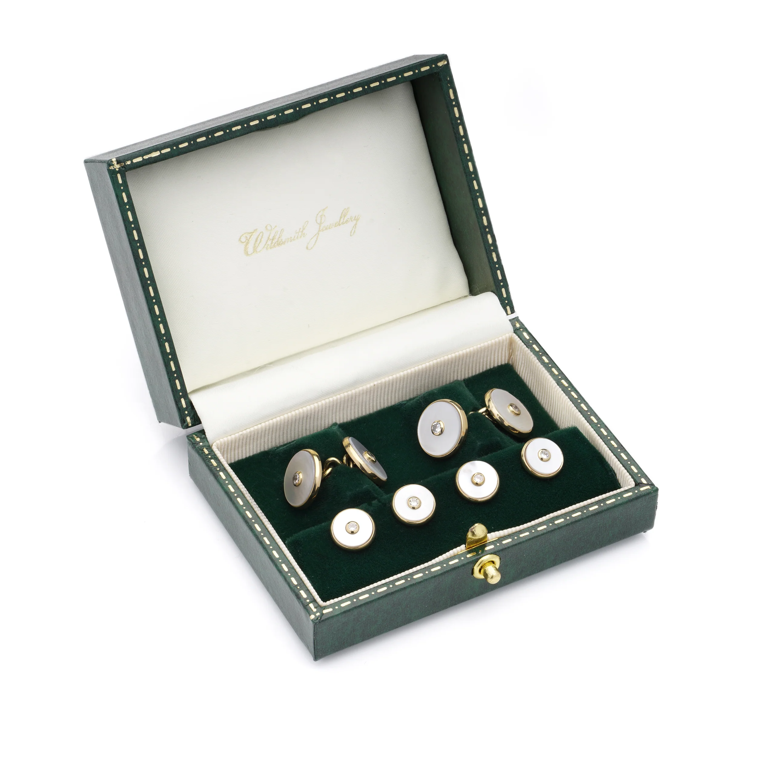 Diamond & Mother of Pearl Round Dress Set - Image 3