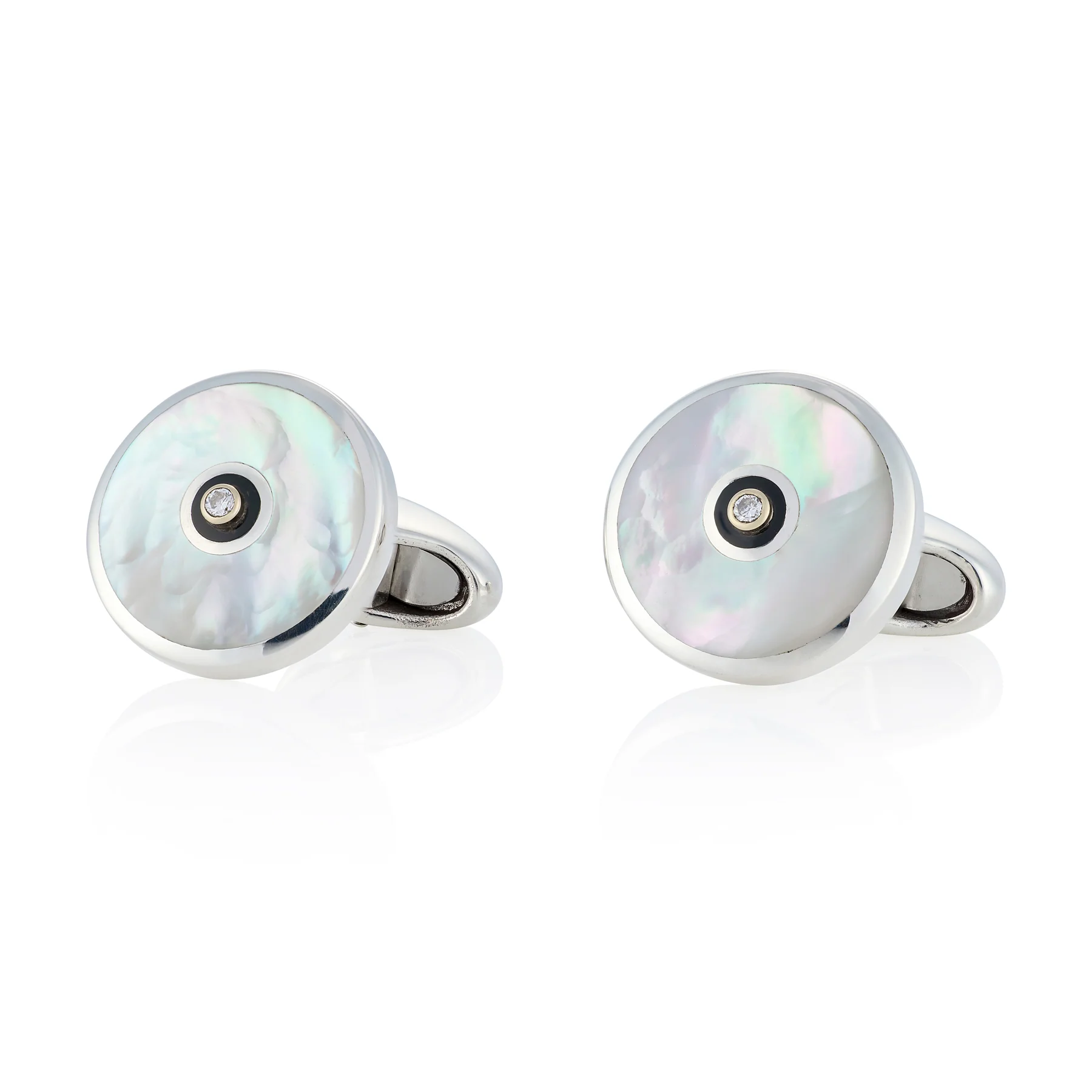 Diamond, Onyx, Mother of Pearl & Diamond Round Dress Set - Image 3