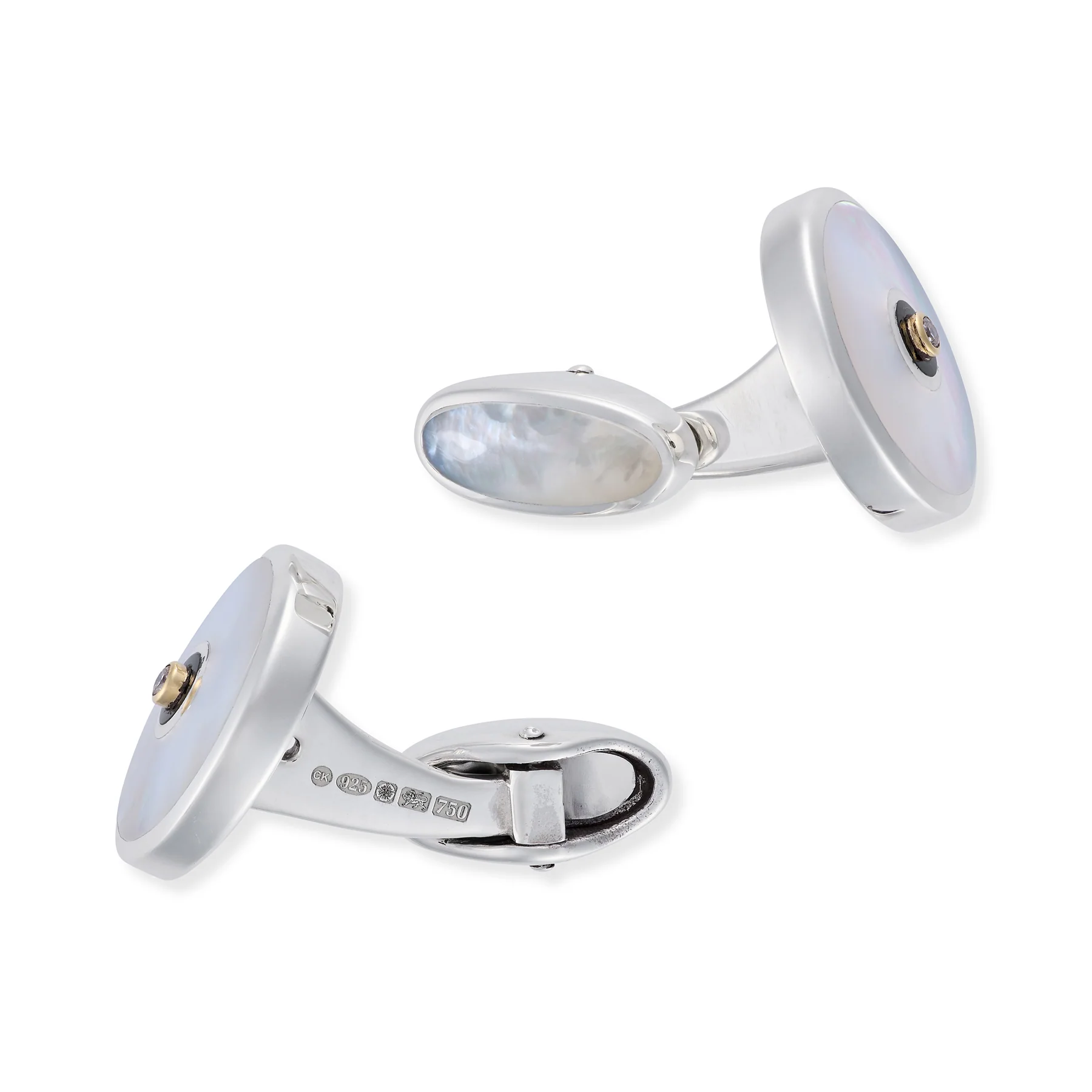 Diamond, Onyx, Mother of Pearl & Diamond Round Dress Set - Image 4